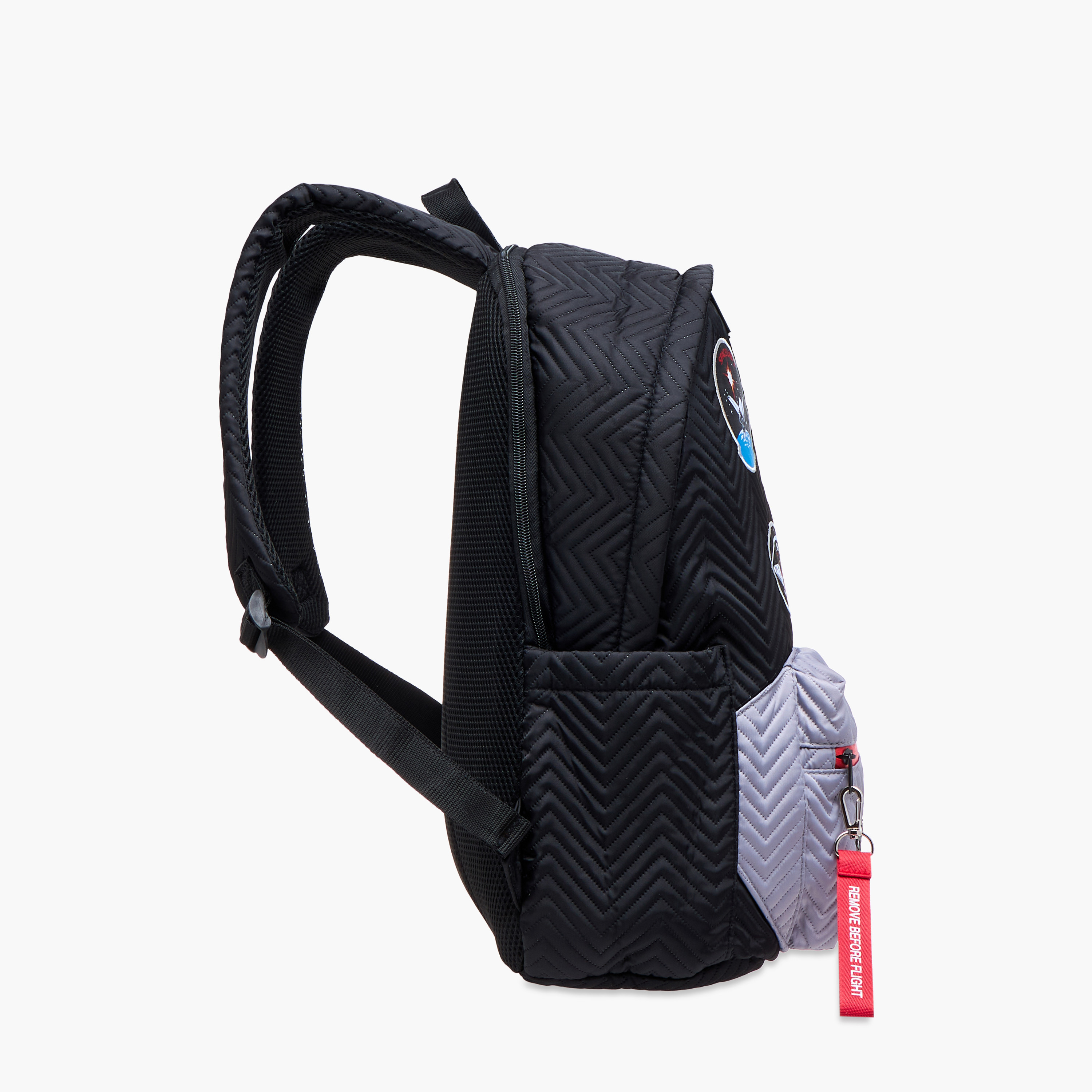 NASA Textured Backpack with Adjustable Straps and Zip Closure - 18 inches-school-bagsandbackpacks-backpacks-image-5