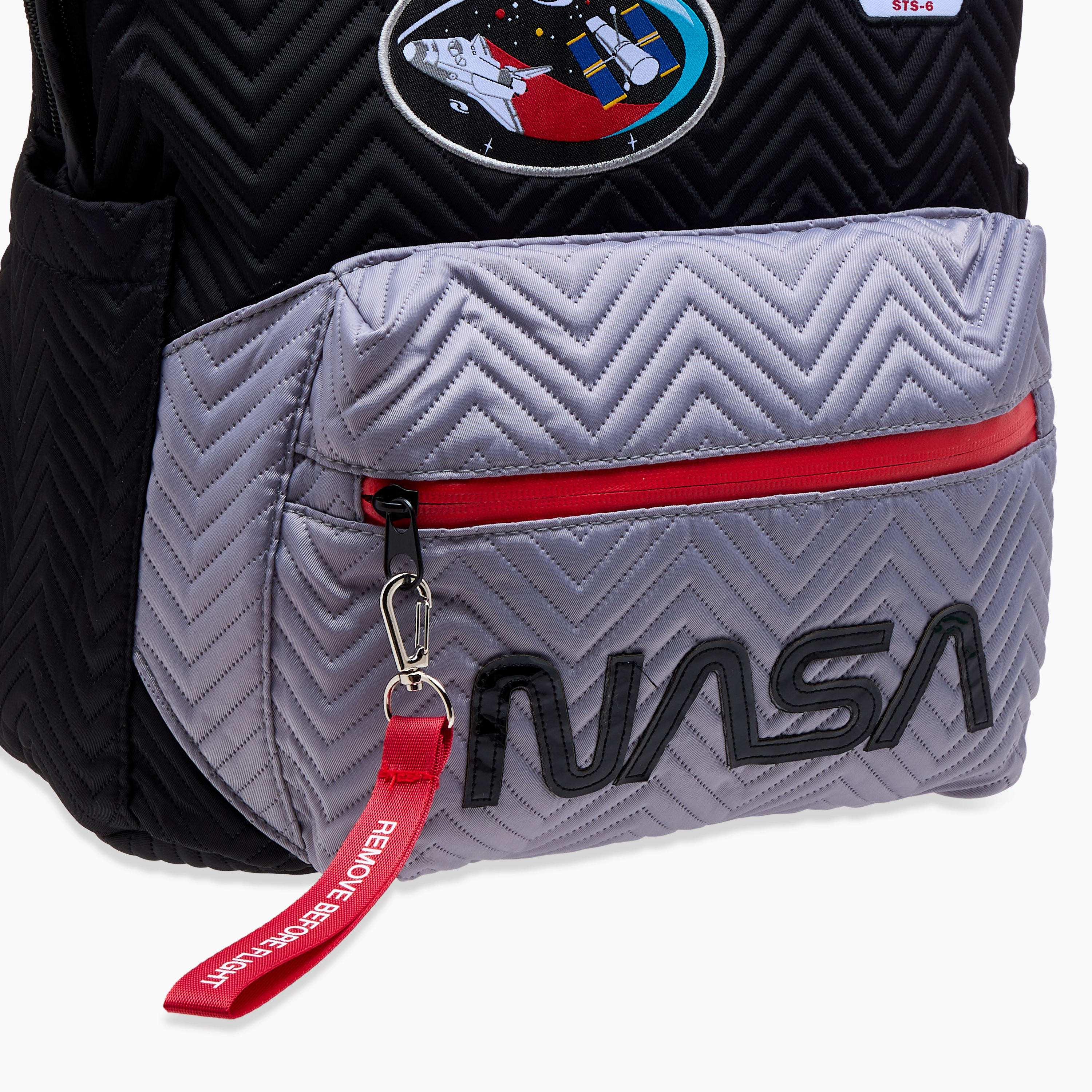 NASA Textured Backpack with Adjustable Straps and Zip Closure - 18 inches-school-bagsandbackpacks-backpacks-image-9