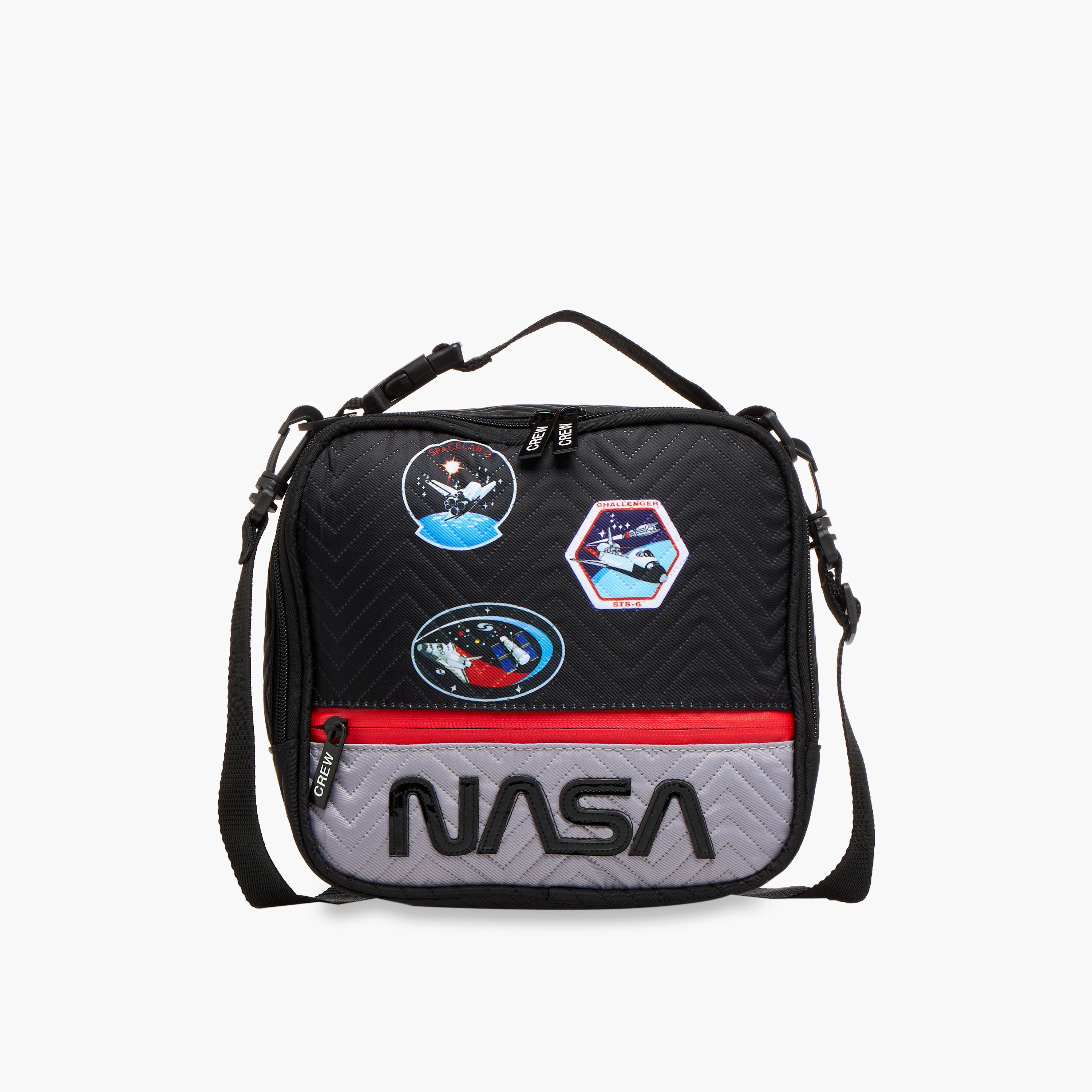 NASA Printed Lunch Bag with Zip Closure-school-lunchessentials-lunchbags-image-1