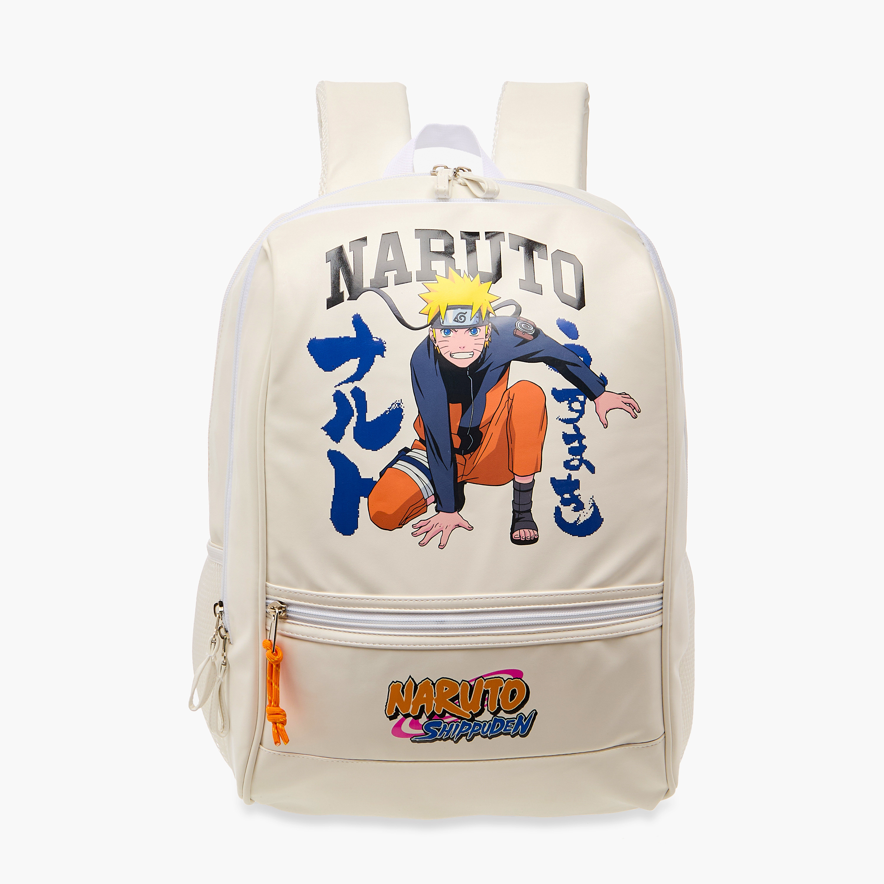 TV Tokyo Naruto Print Backpack with Adjustable Straps and Zip Closure - 18 inches-school-bagsandbackpacks-backpacks-image-1
