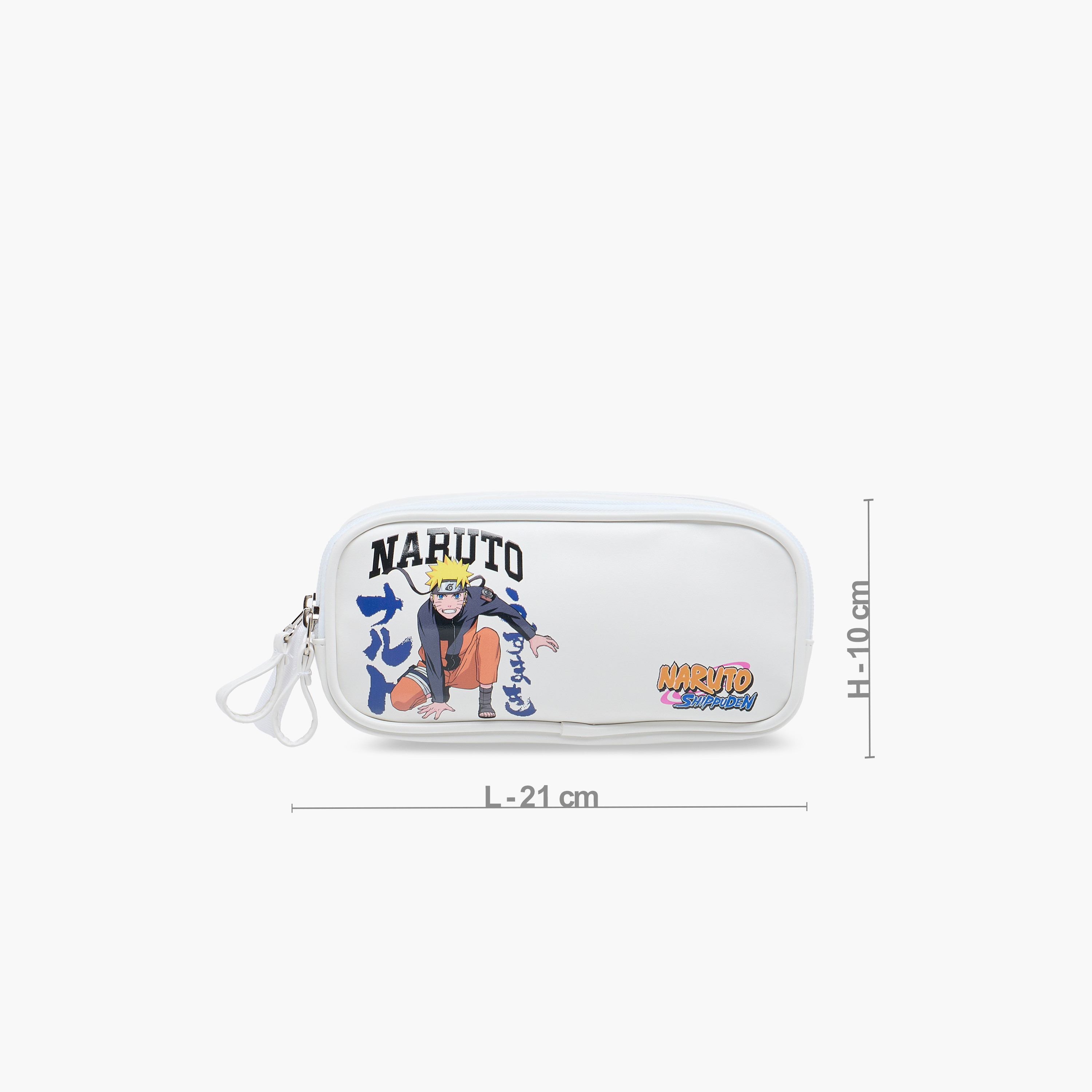TV Tokyo Naruto Print Pencil Pouch with Zip Closure-school-stationery-pencilcases-image-2