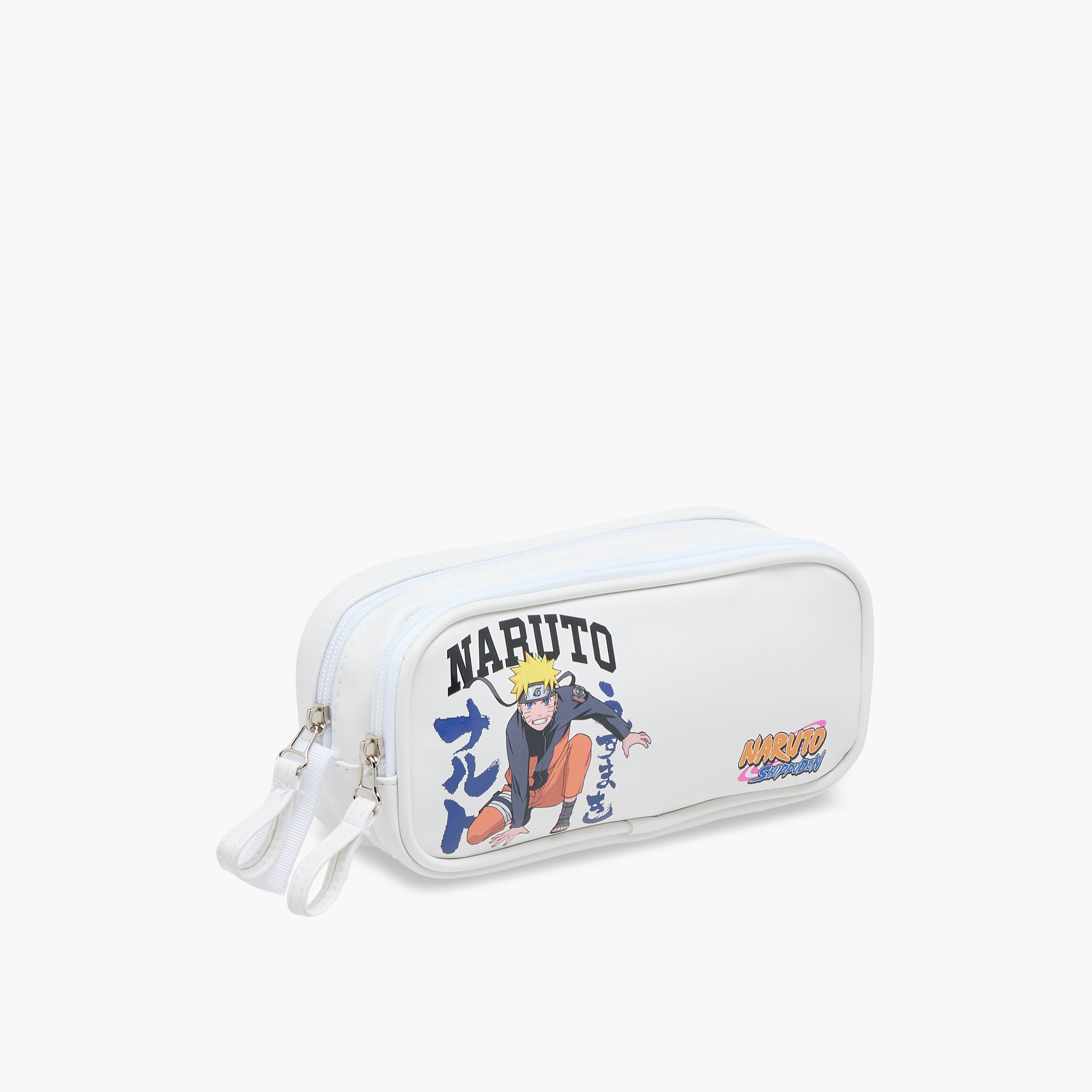 TV Tokyo Naruto Print Pencil Pouch with Zip Closure-school-stationery-pencilcases-image-3