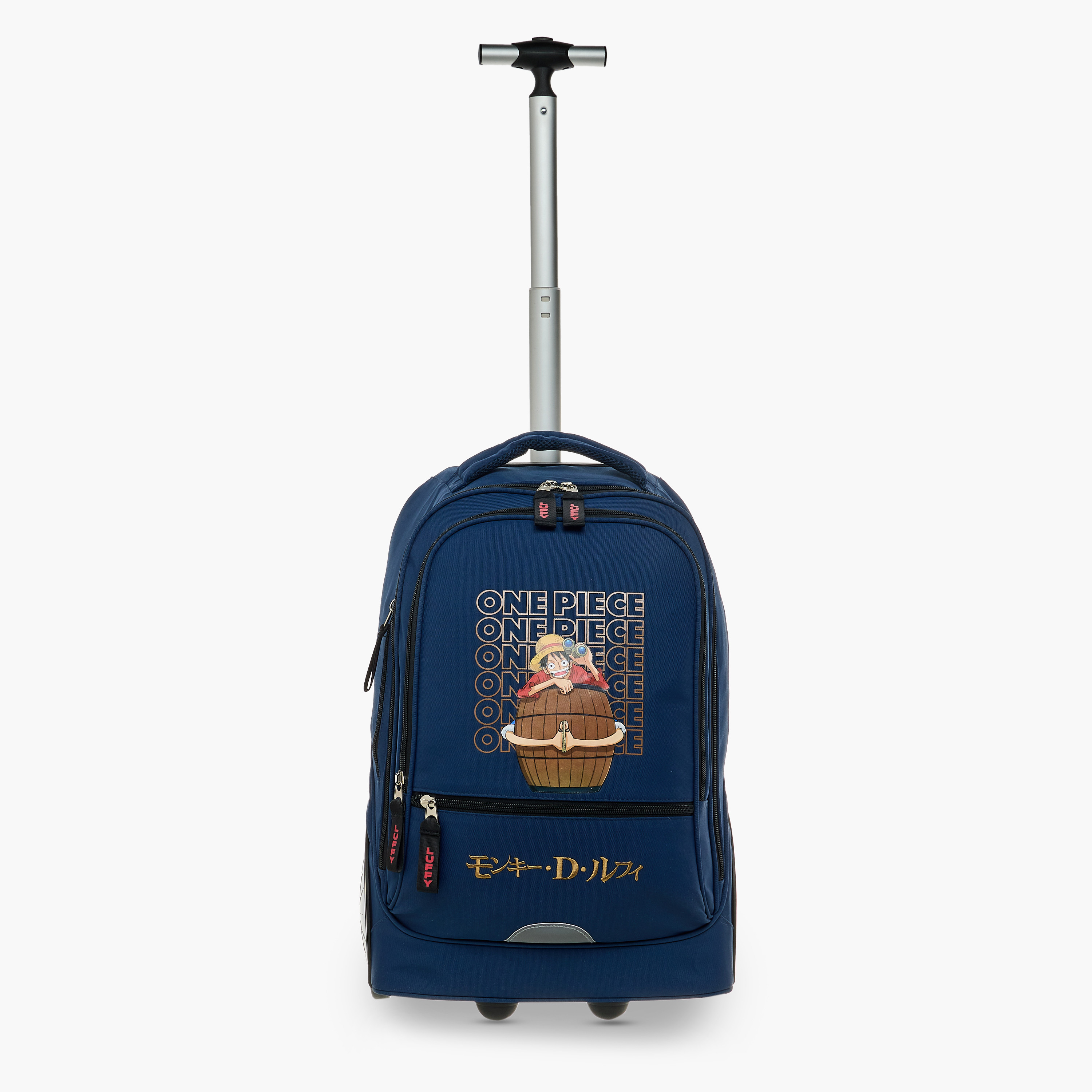 Toei Animation One Piece Print Trolley Bag with Retractable Handle - 18 inches-school-bagsandbackpacks-trolleybags-image-8