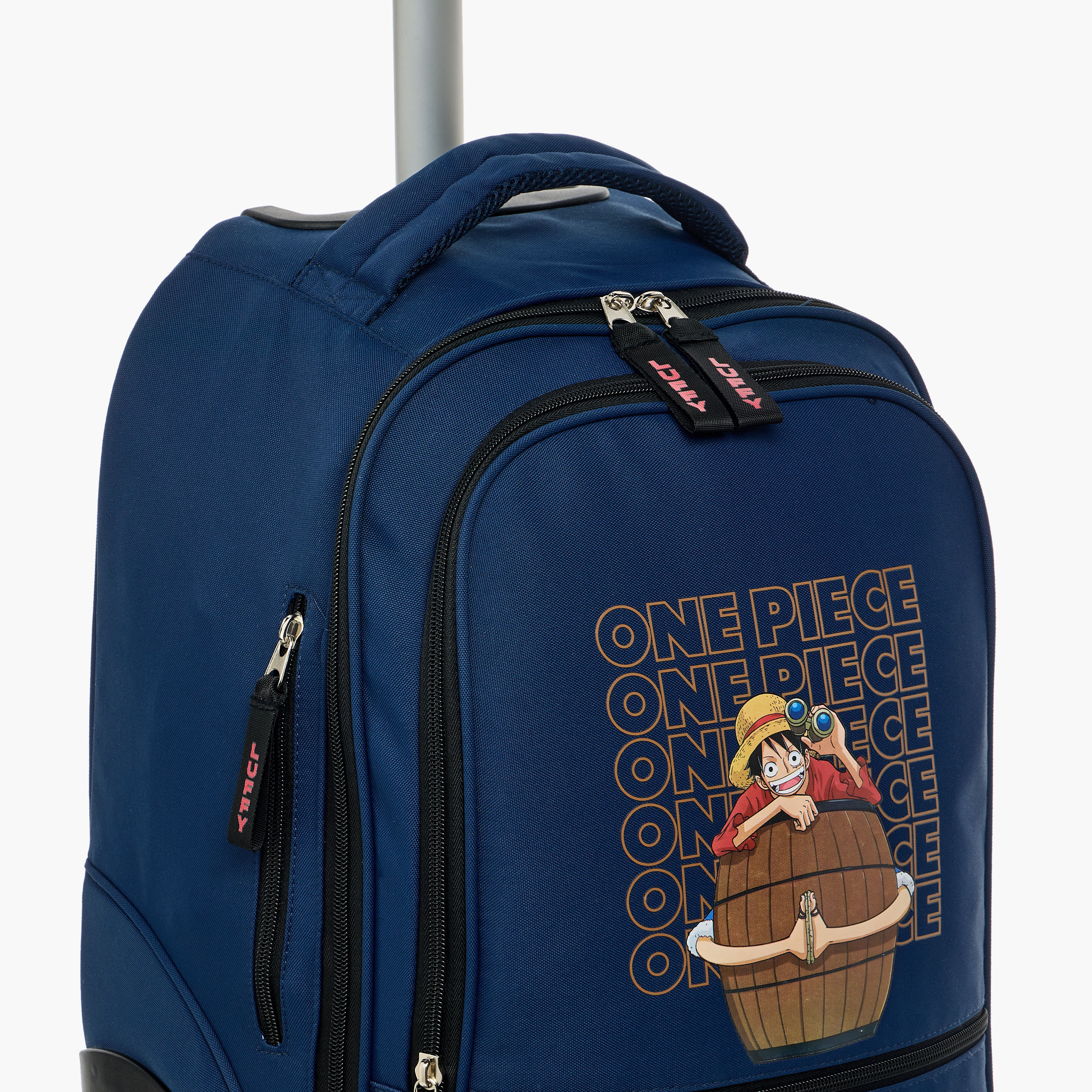 Toei Animation One Piece Print Trolley Bag with Retractable Handle - 18 inches-school-bagsandbackpacks-trolleybags-image-10