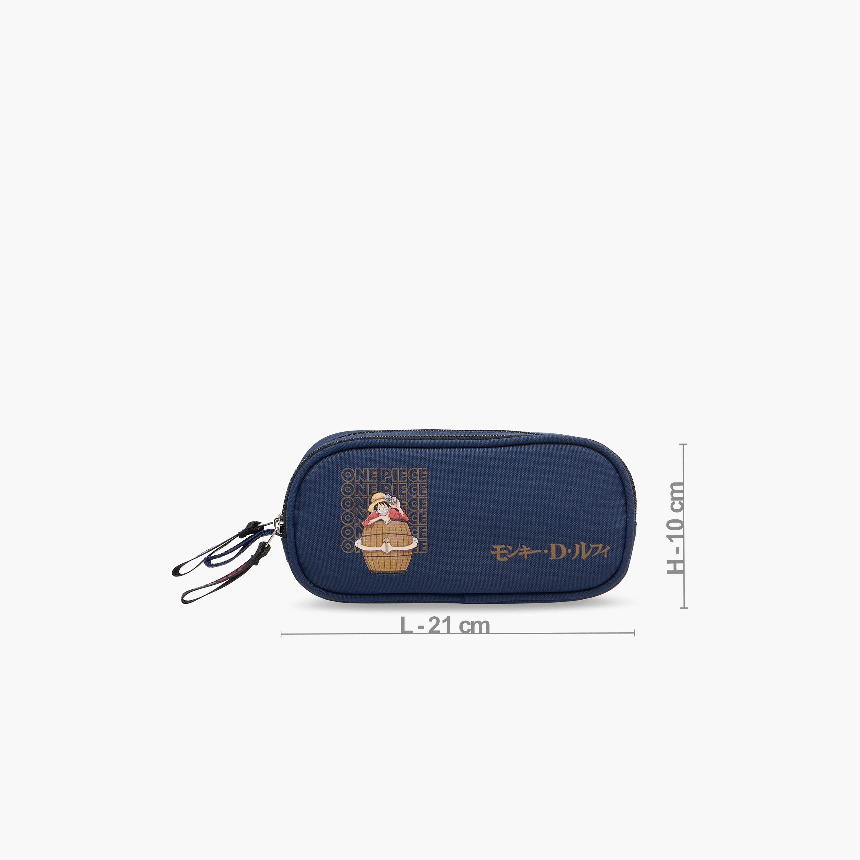 Toei Animation One Piece Print Pencil Pouch with Zip Closure-school-stationery-pencilcases-image-2