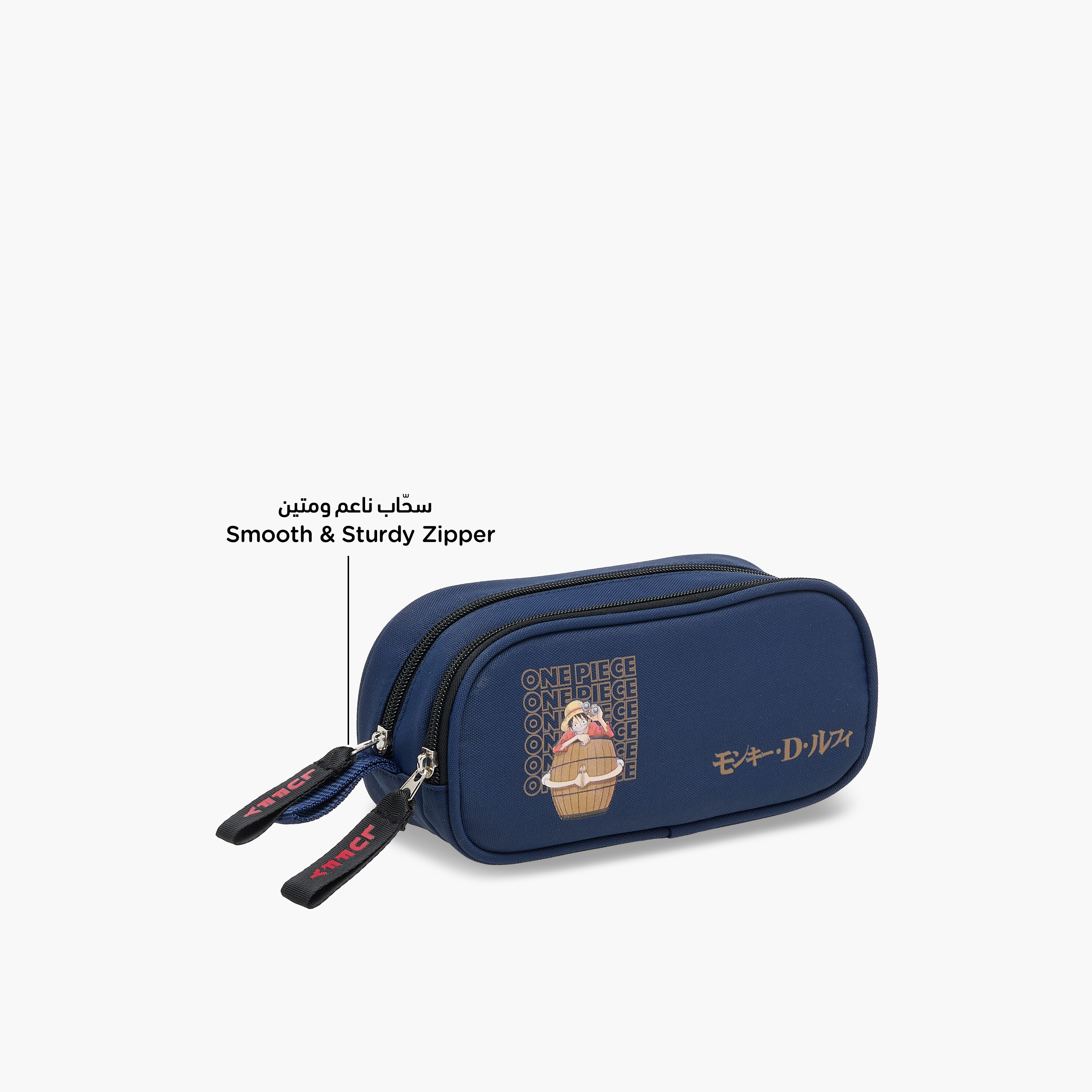 Toei Animation One Piece Print Pencil Pouch with Zip Closure-school-stationery-pencilcases-image-6