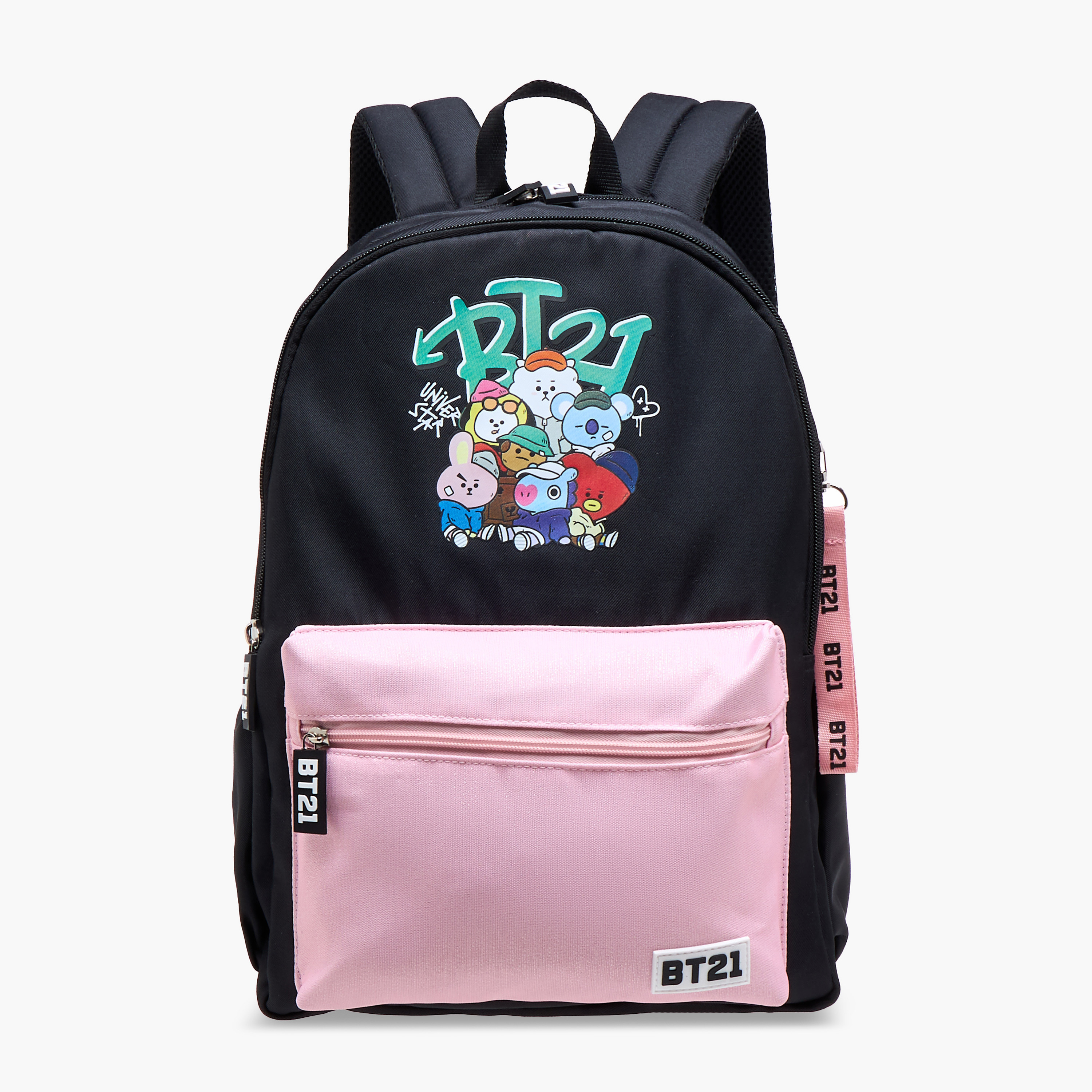 Sonic BT21 Print Backpack with Adjustable Straps and Zip Closure - 18 inches-school-bagsandbackpacks-backpacks-image-1