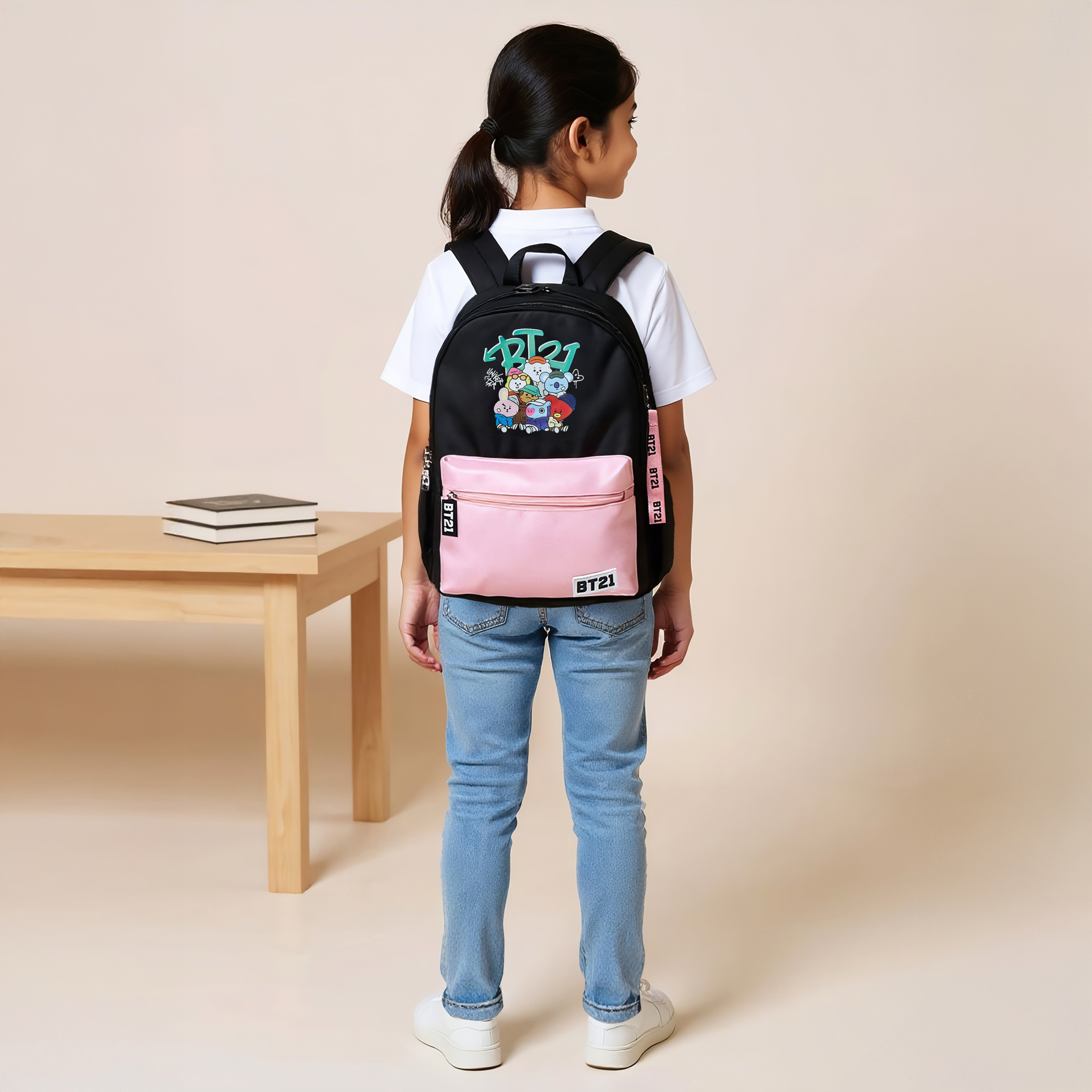 Sonic BT21 Print Backpack with Adjustable Straps and Zip Closure - 18 inches-school-bagsandbackpacks-backpacks-image-2