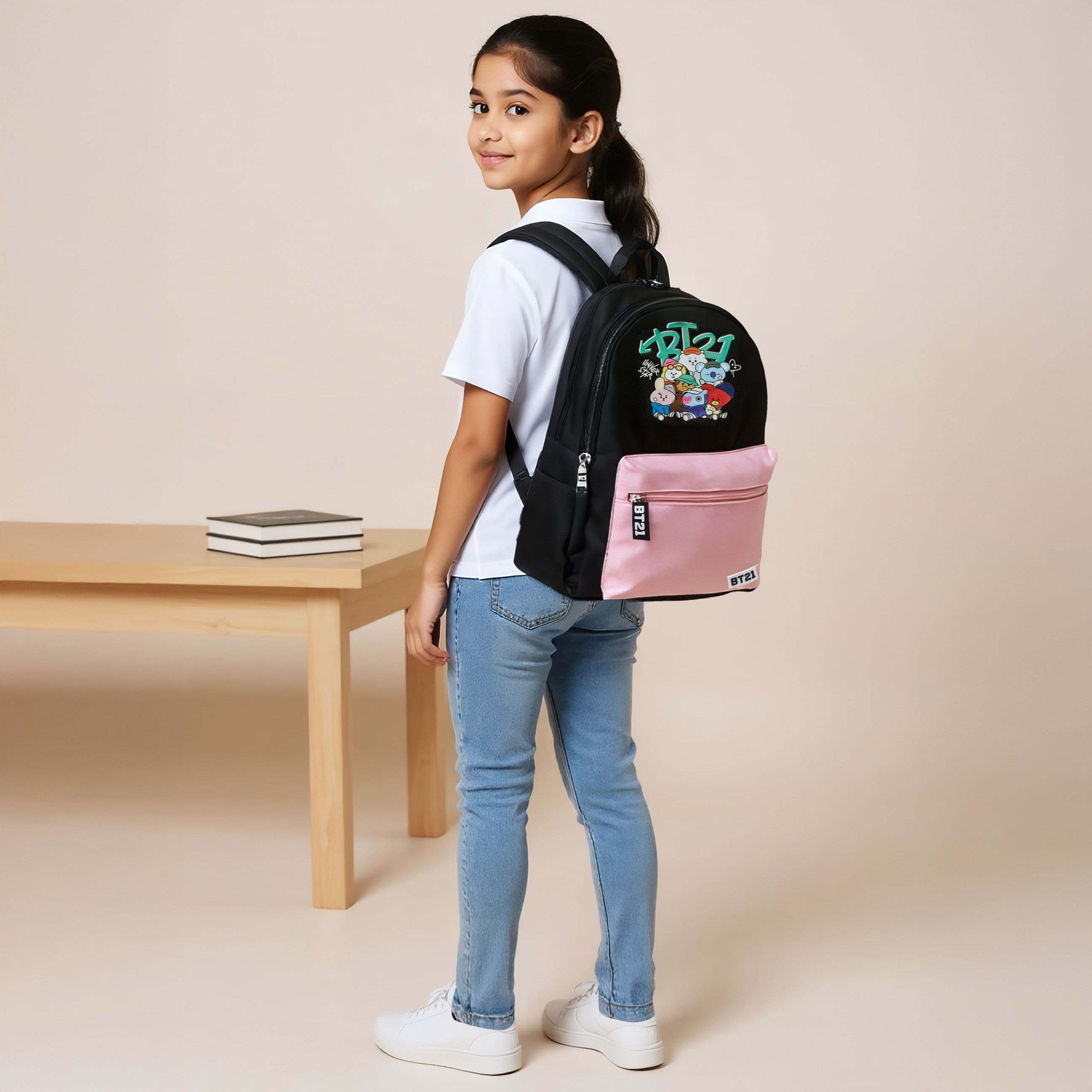 Sonic BT21 Print Backpack with Adjustable Straps and Zip Closure - 18 inches-school-bagsandbackpacks-backpacks-image-3
