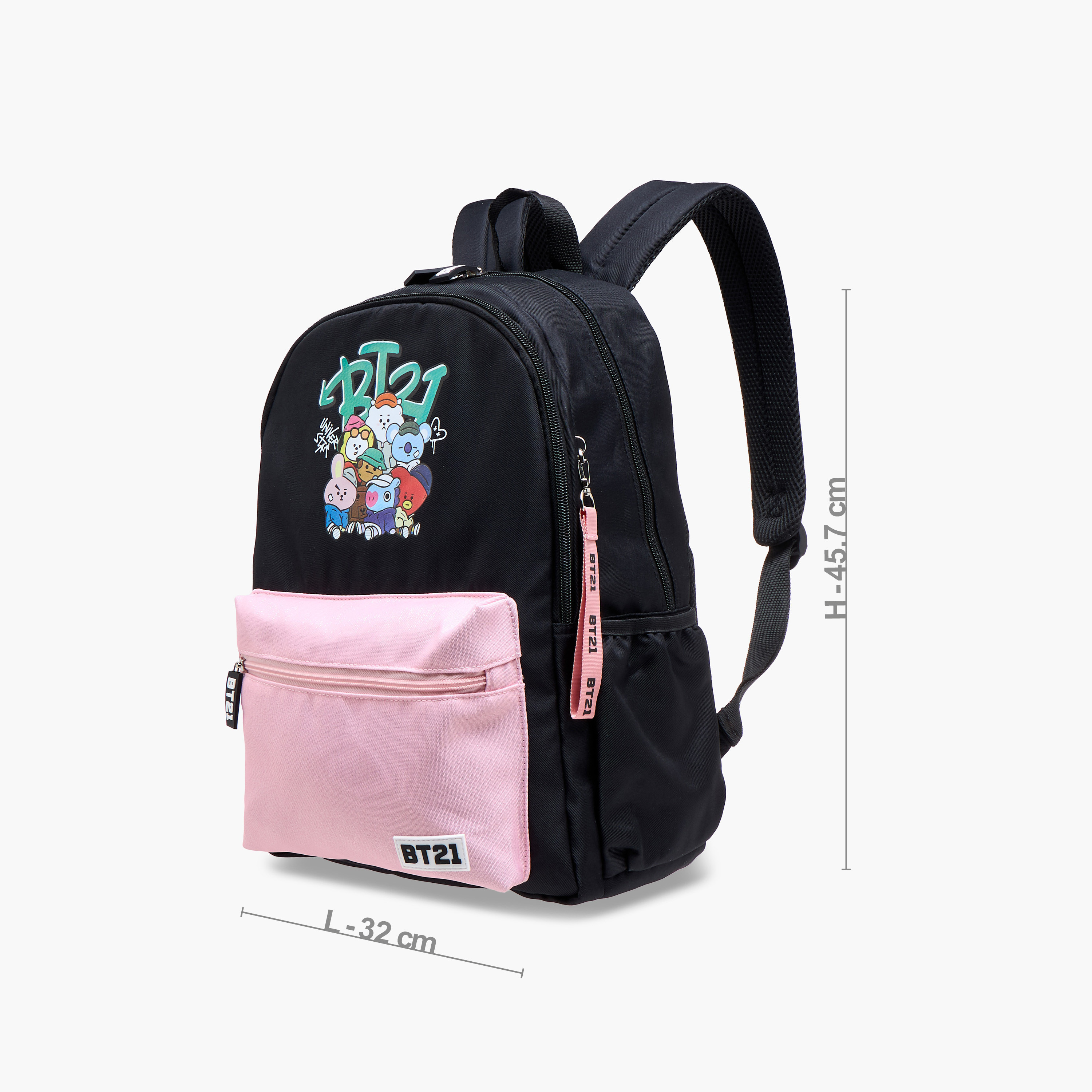 Sonic BT21 Print Backpack with Adjustable Straps and Zip Closure - 18 inches-school-bagsandbackpacks-backpacks-image-4