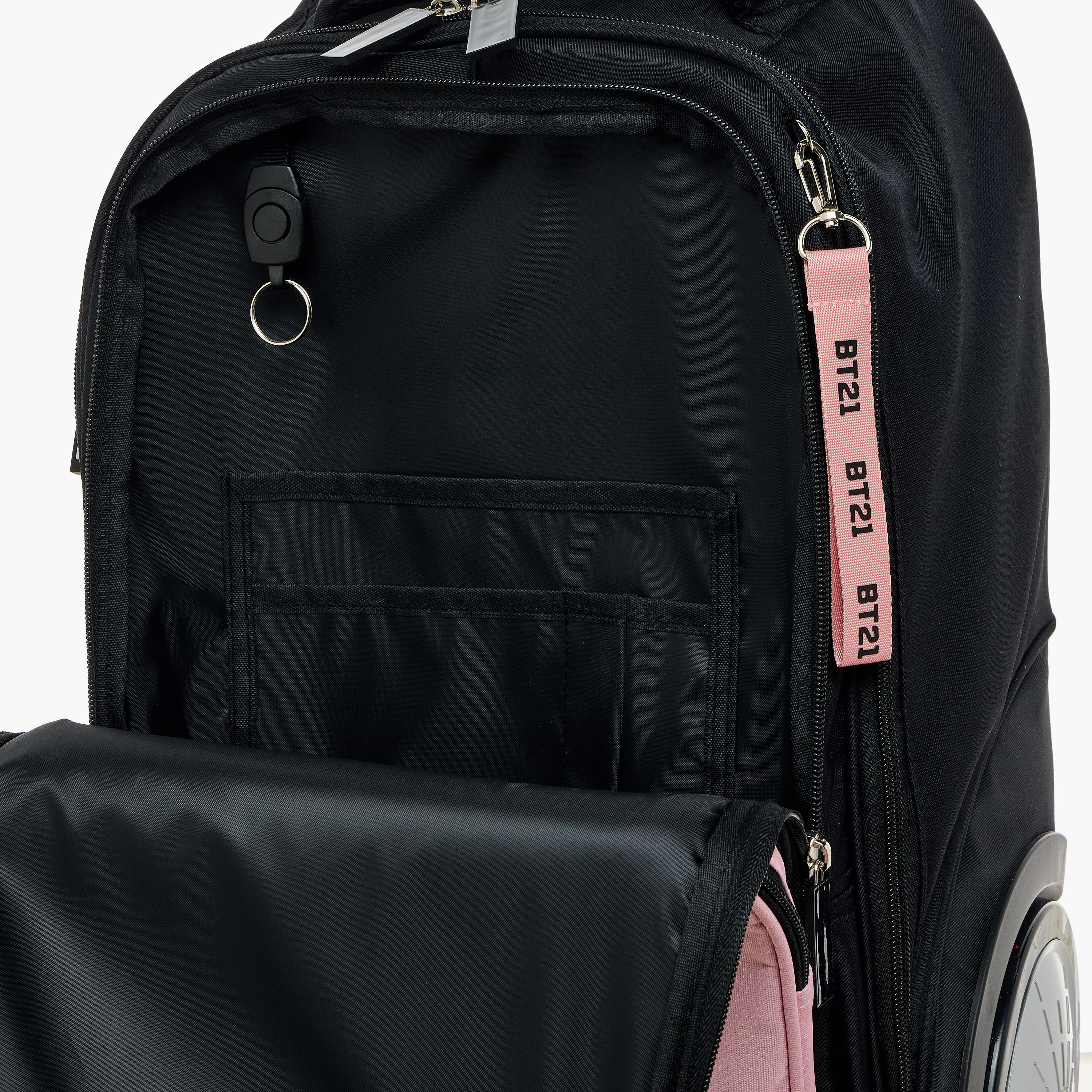 BT21 Print Trolley Bag with Retractable Handle - 18 inches-school-bagsandbackpacks-trolleybags-image-16