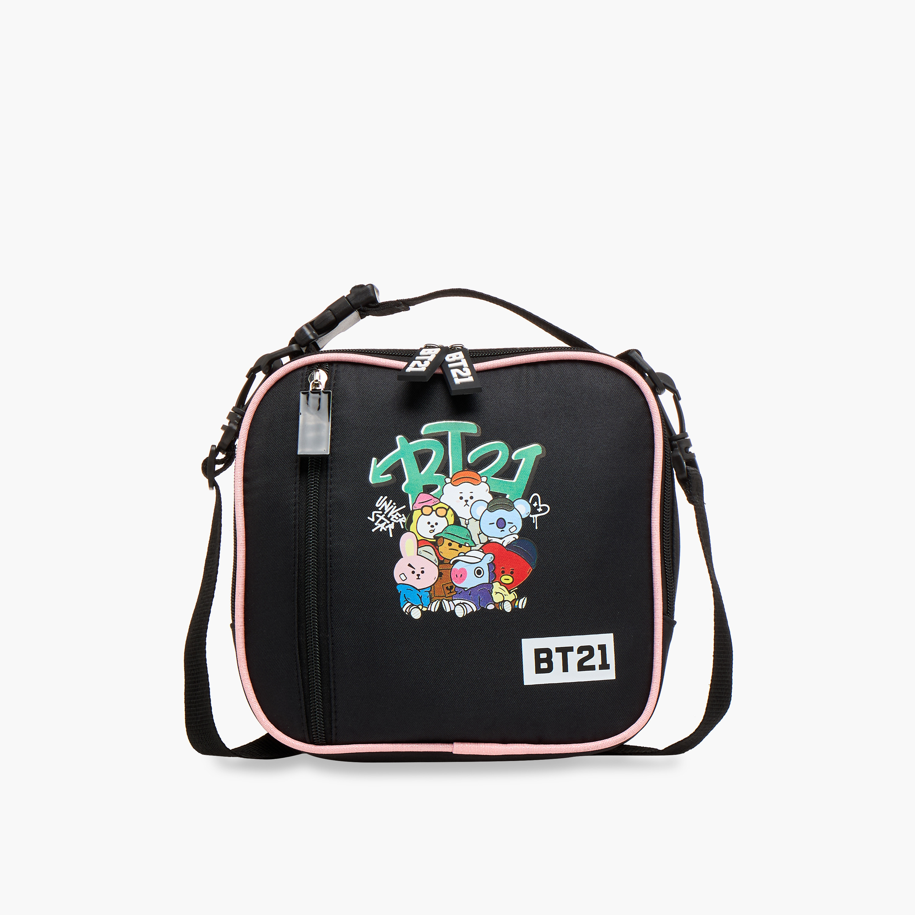 BT21 Print Lunch Bag with Zip Closure-school-lunchessentials-lunchbags-image-1