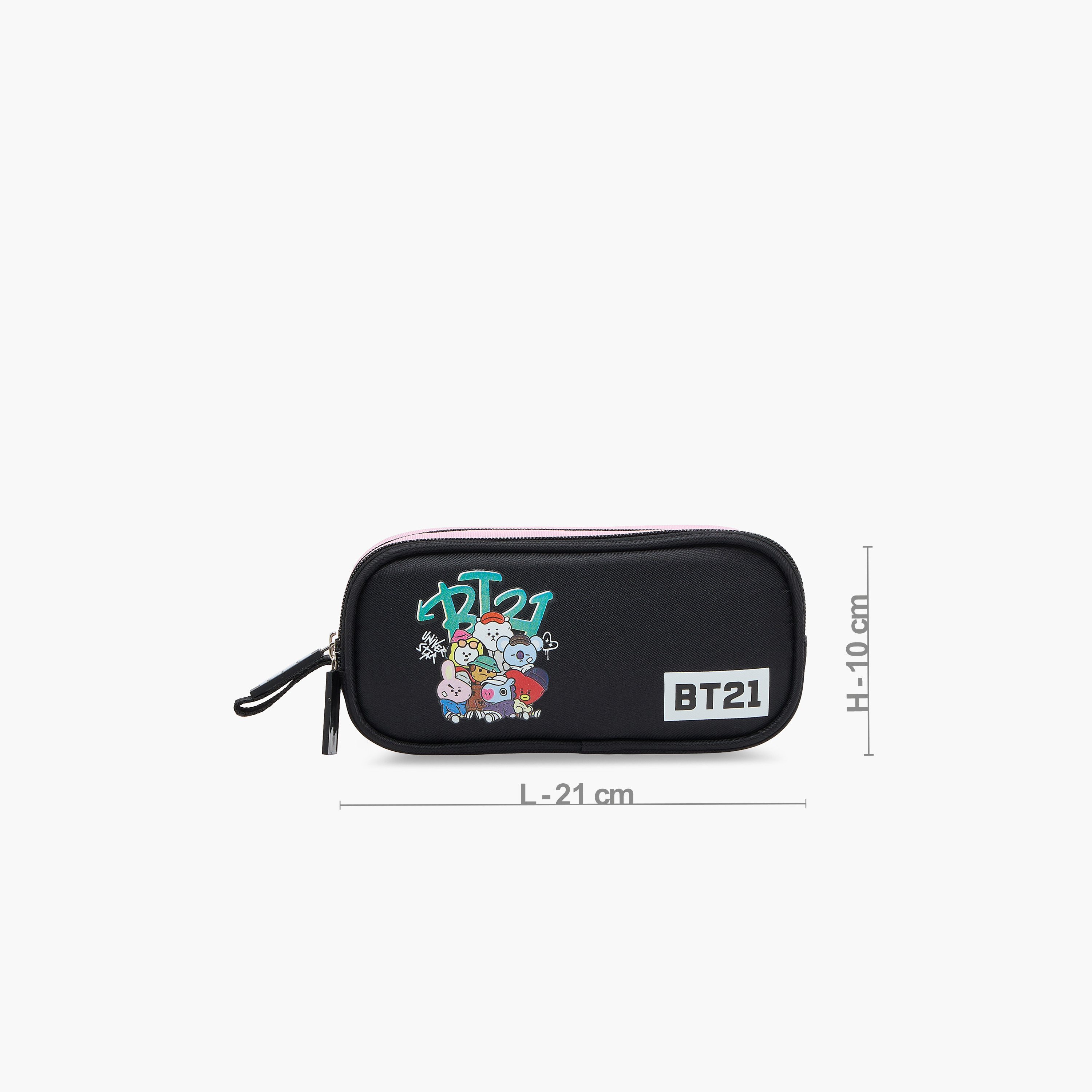 BT21 Print  Pencil Pouch with Zip Closure-school-stationery-pencilcases-image-2