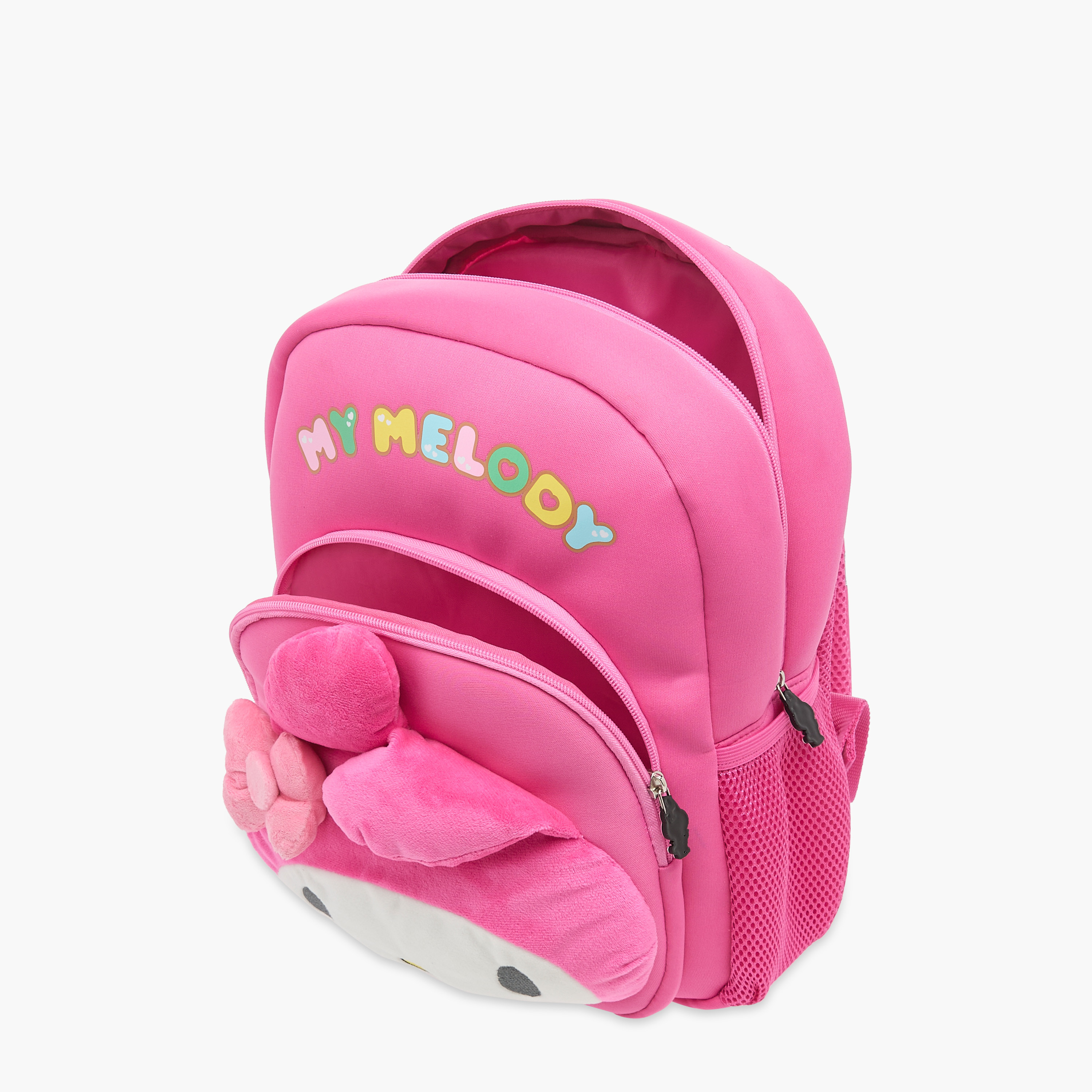 Sanrio My Melody Applique Backpack with Adjustable Straps and Zip Closure - 14 inches-school-bagsandbackpacks-backpacks-image-12