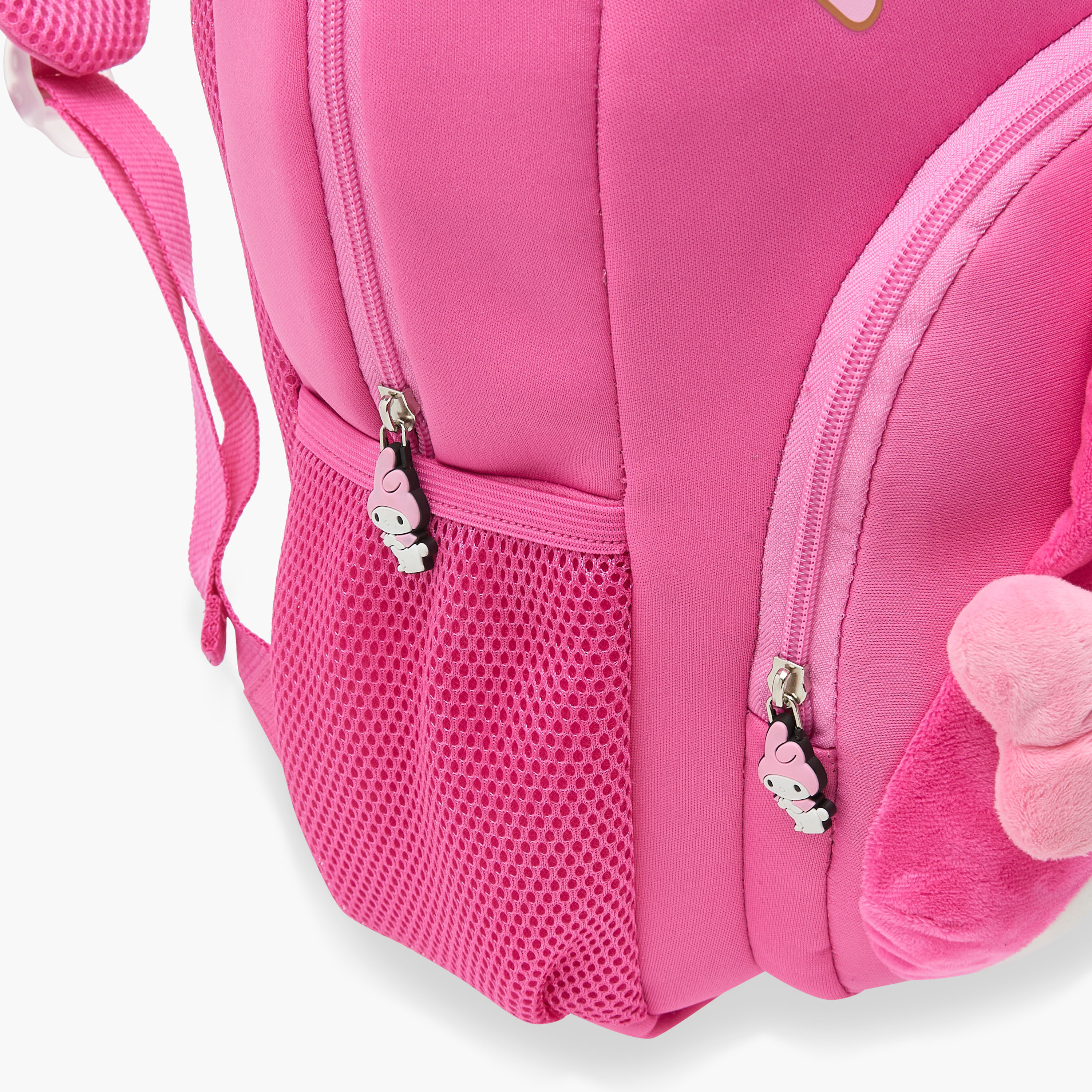 Sanrio My Melody Applique Backpack with Adjustable Straps and Zip Closure - 14 inches-school-bagsandbackpacks-backpacks-image-11