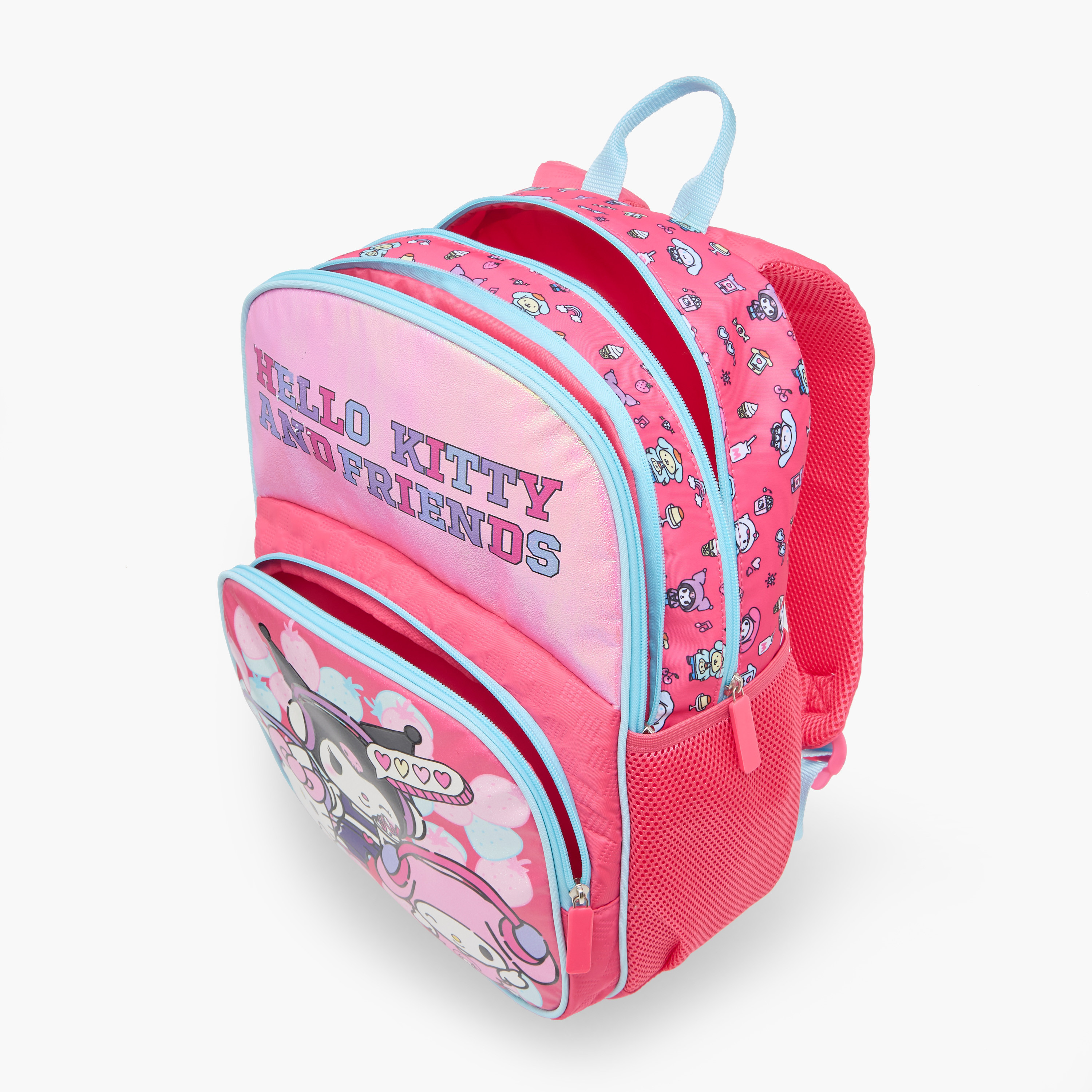 شنطة ظهر بطبعات هالو كيتي والأصدقاء وحمالات كتف قابلة للتعديل وسحاب إغلاق-school-bagsandbackpacks-backpacks-image-11