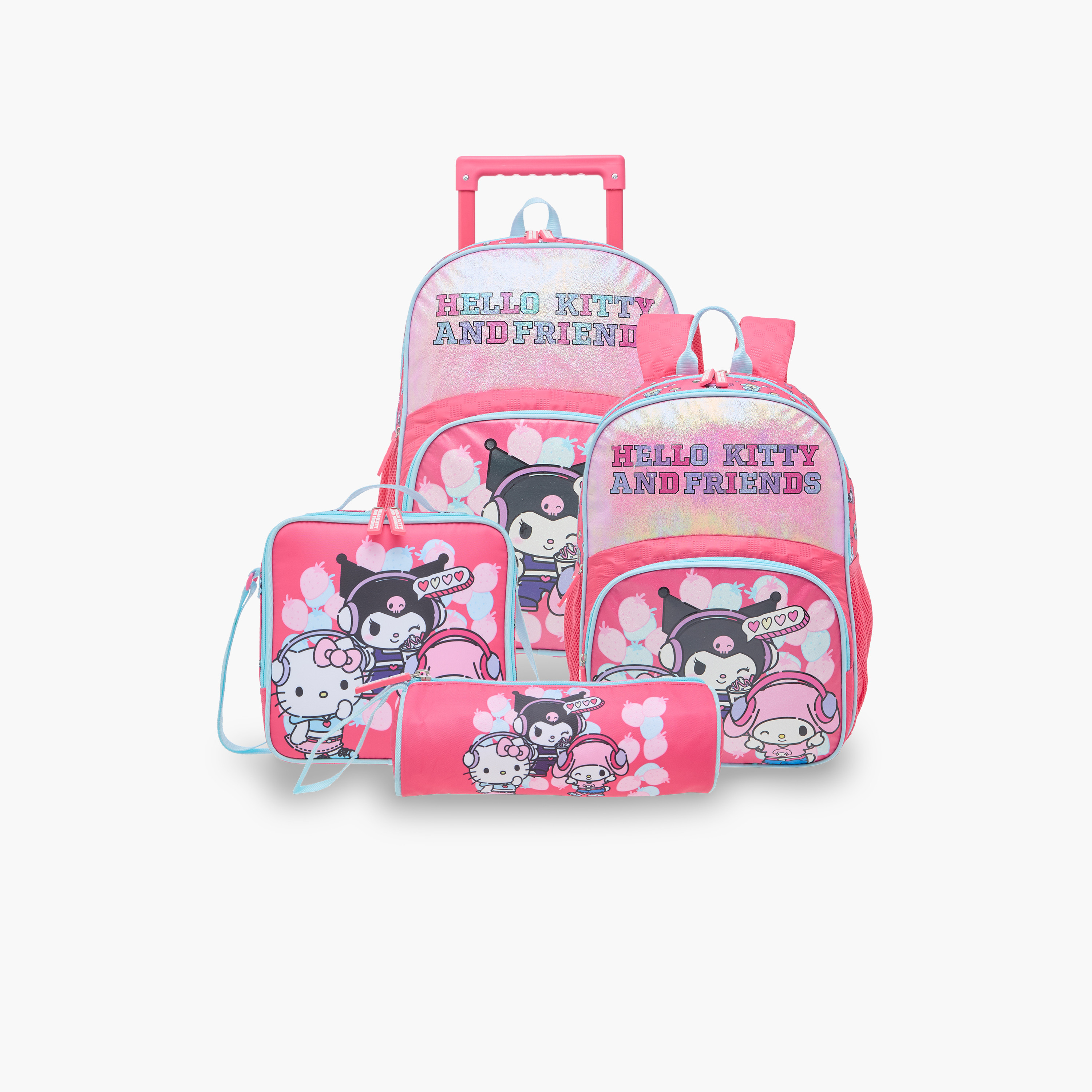 شنطة ظهر بطبعات هالو كيتي والأصدقاء وحمالات كتف قابلة للتعديل وسحاب إغلاق-school-bagsandbackpacks-backpacks-image-13