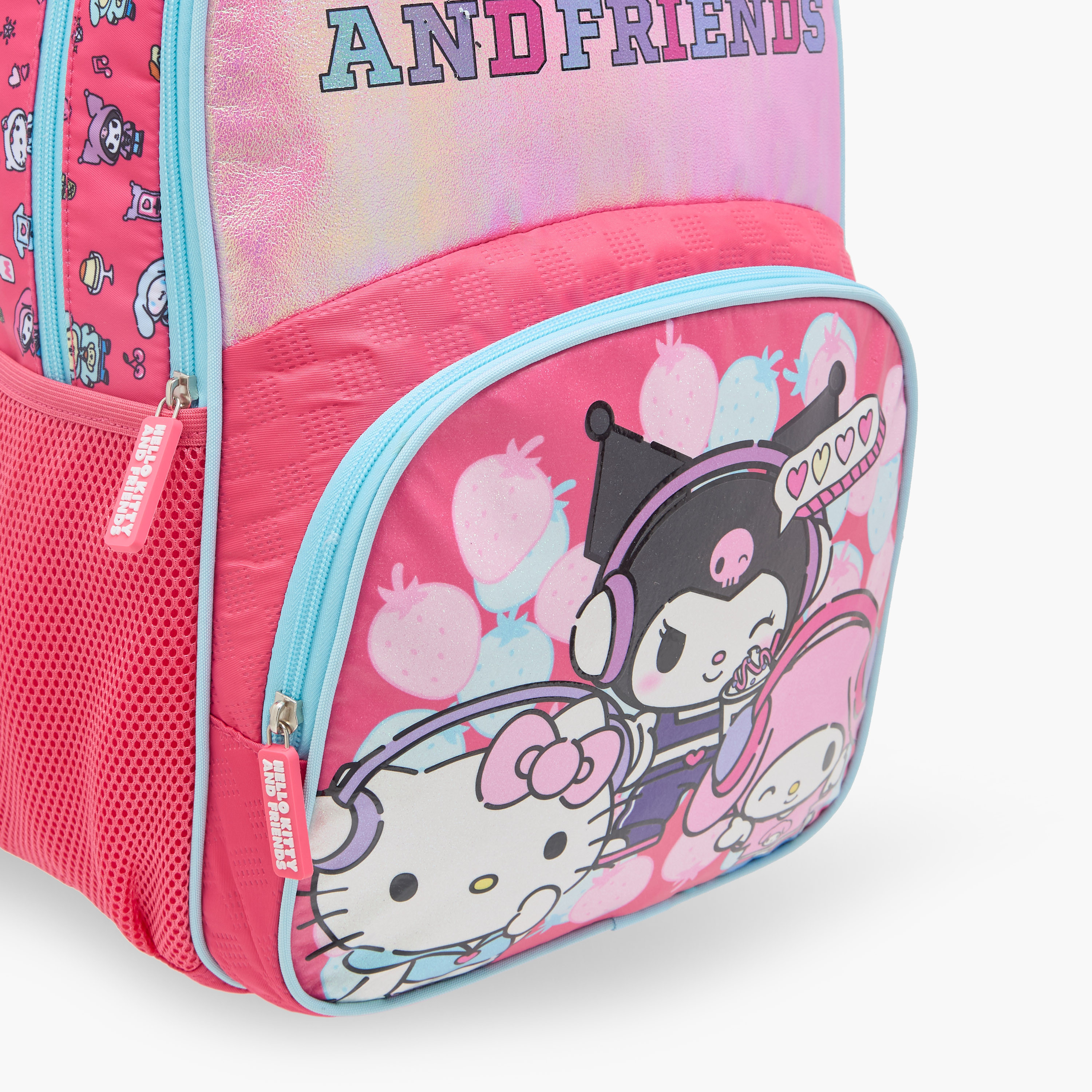 شنطة ظهر بطبعات هالو كيتي والأصدقاء وحمالات كتف قابلة للتعديل وسحاب إغلاق-school-bagsandbackpacks-backpacks-image-9