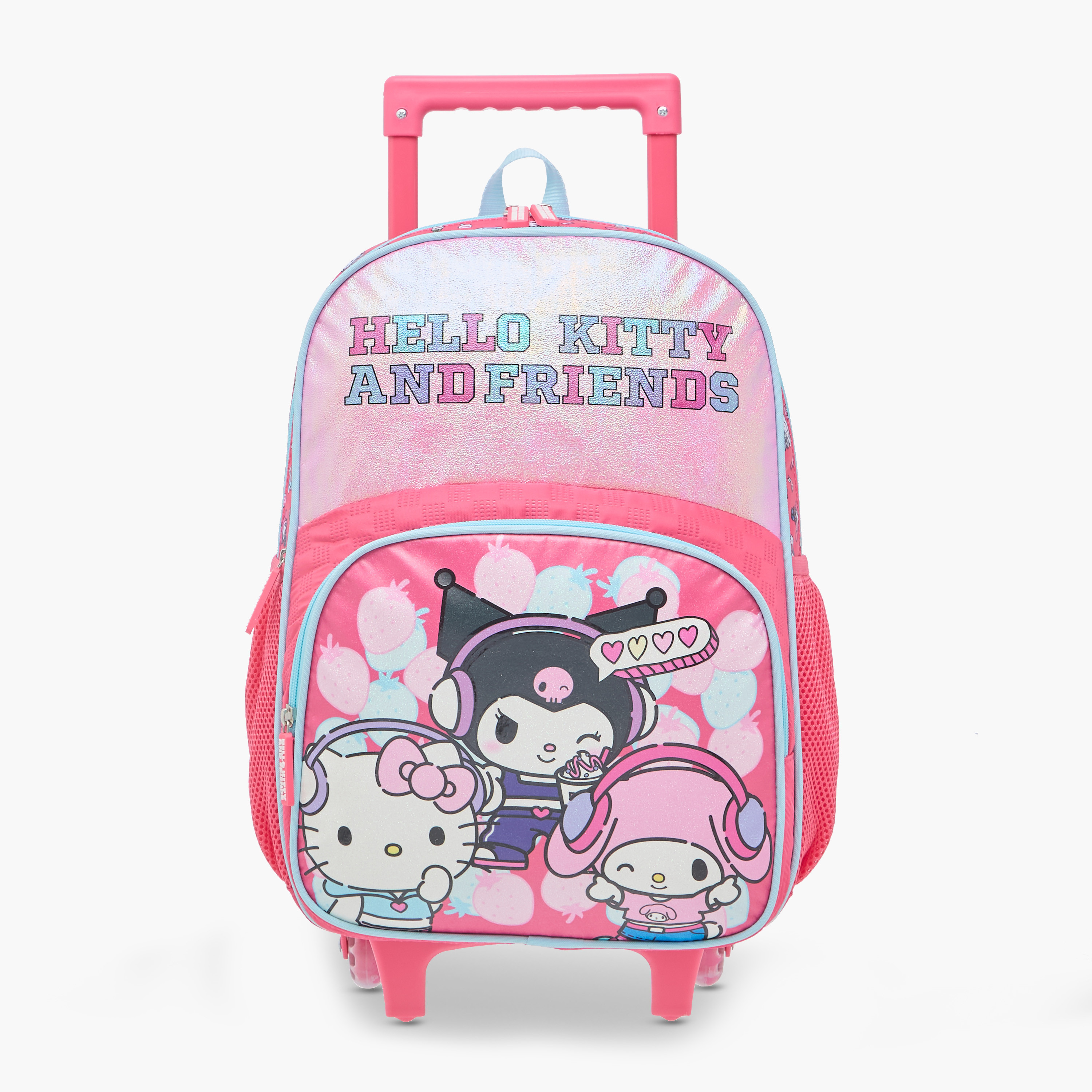 Hello Kitty Printed Trolley Bag for Girls 5-8 Years with Water Resistant Fabric-school-bagsandbackpacks-trolleybags-image-1