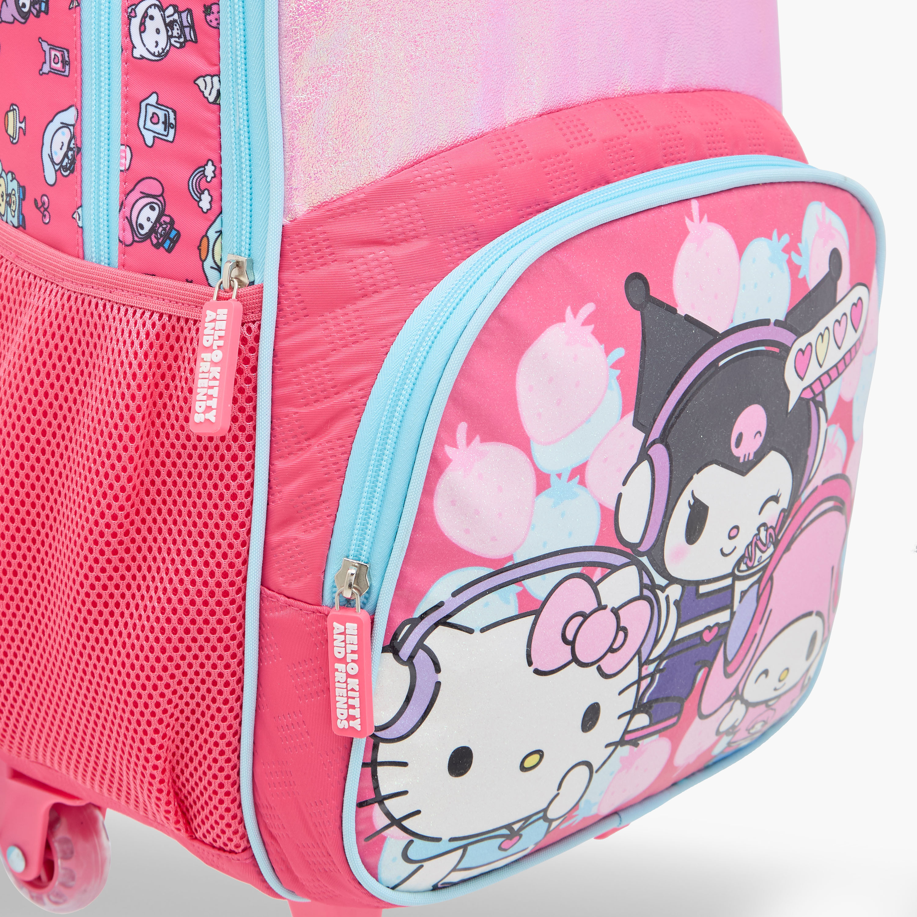 Hello Kitty Printed Trolley Bag for Girls 5-8 Years with Water Resistant Fabric-school-bagsandbackpacks-trolleybags-image-10