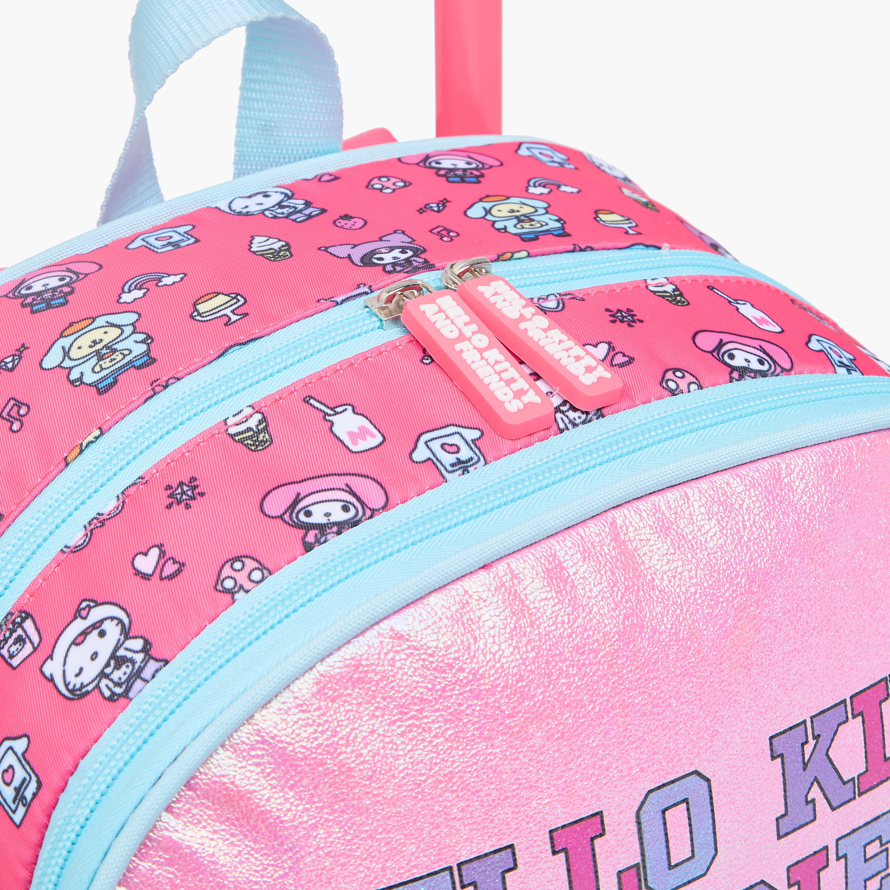Hello Kitty Printed Trolley Bag for Girls 5-8 Years with Water Resistant Fabric-school-bagsandbackpacks-trolleybags-image-11