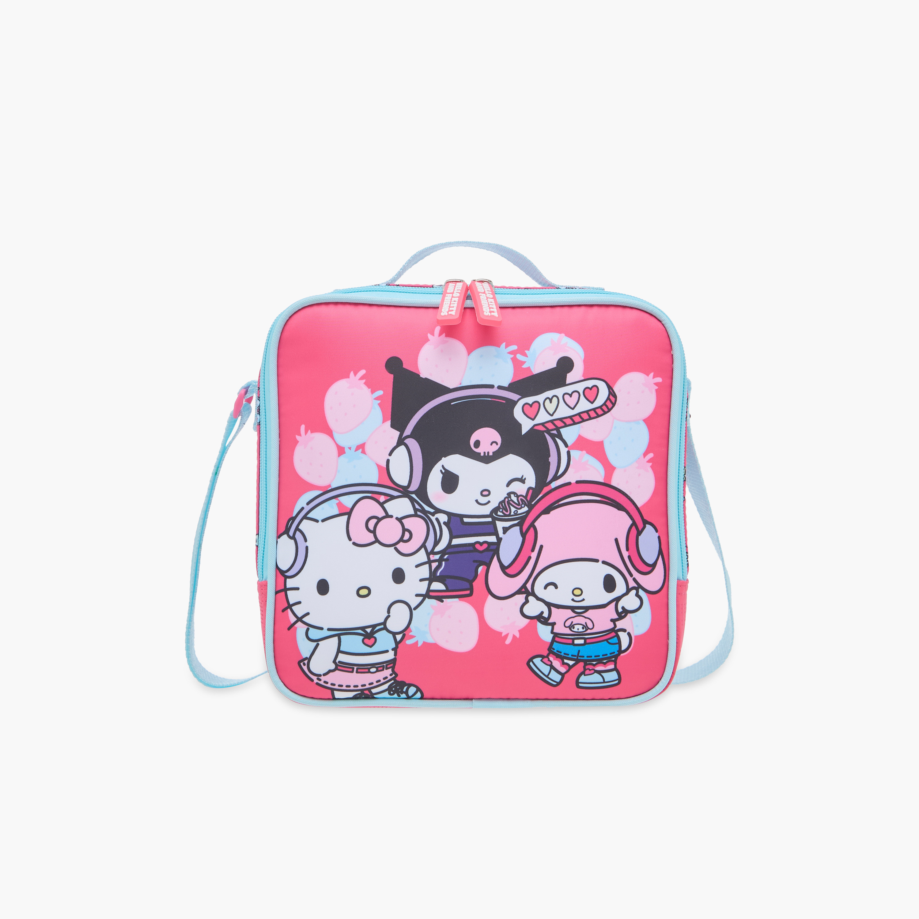 Hello Kitty and Friends Print Lunch Bag with Zip Closure-school-lunchessentials-lunchbags-image-1