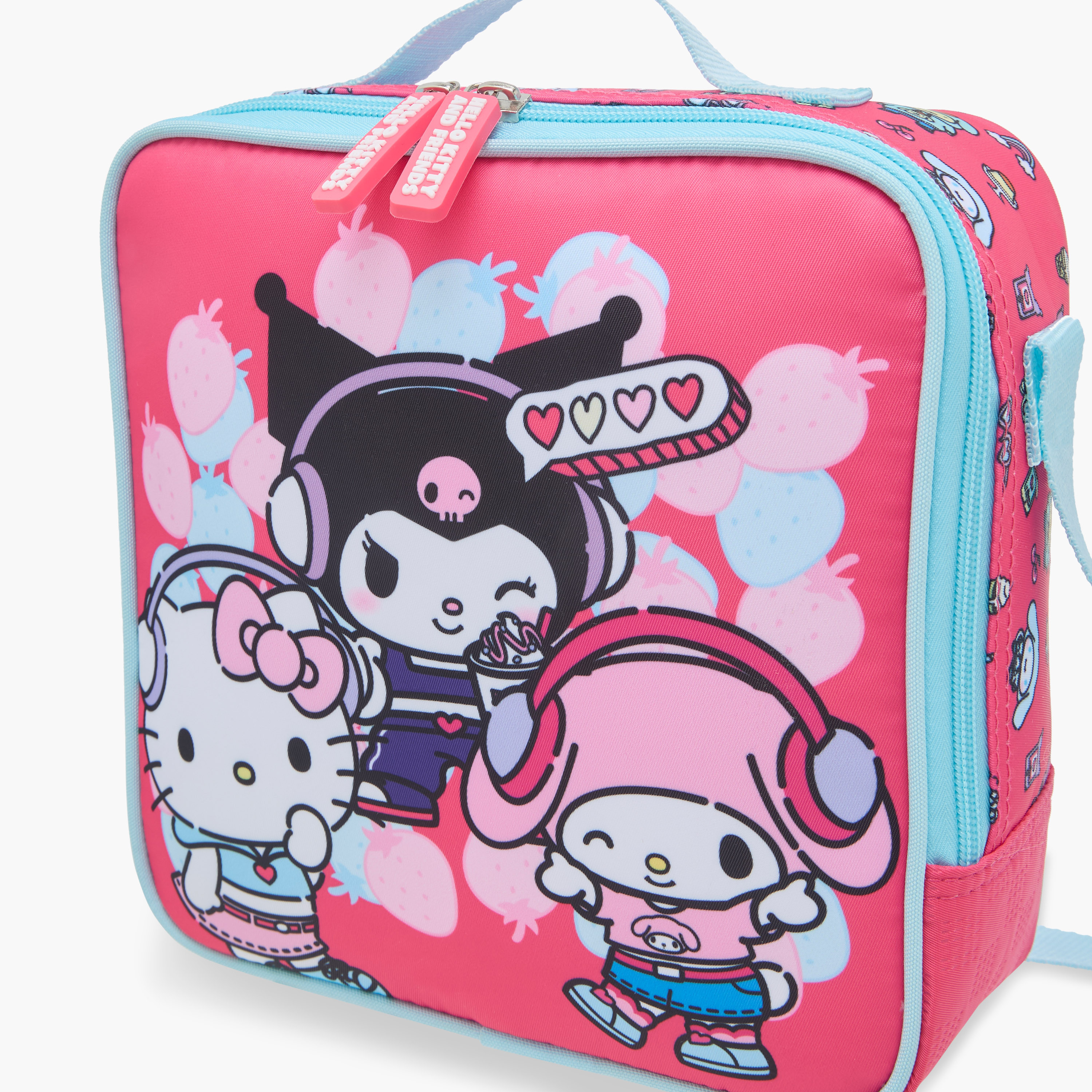 Hello Kitty and Friends Print Lunch Bag with Zip Closure-school-lunchessentials-lunchbags-image-5