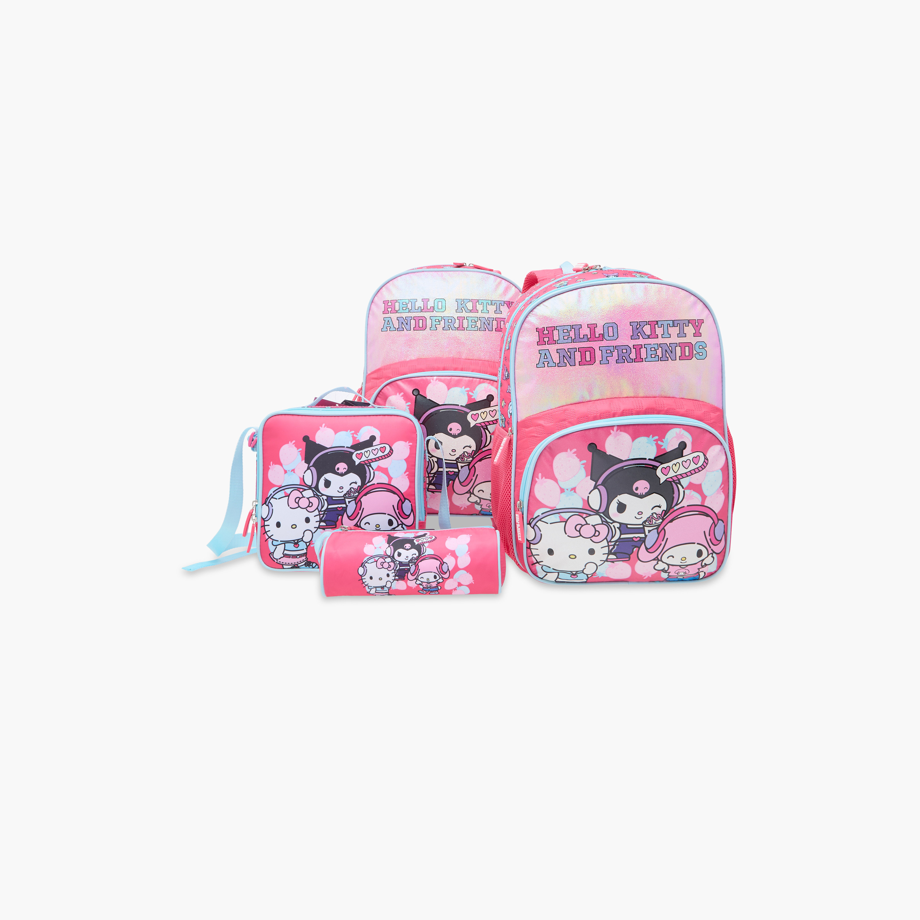 Hello Kitty and Friends Print Lunch Bag with Zip Closure-school-lunchessentials-lunchbags-image-9