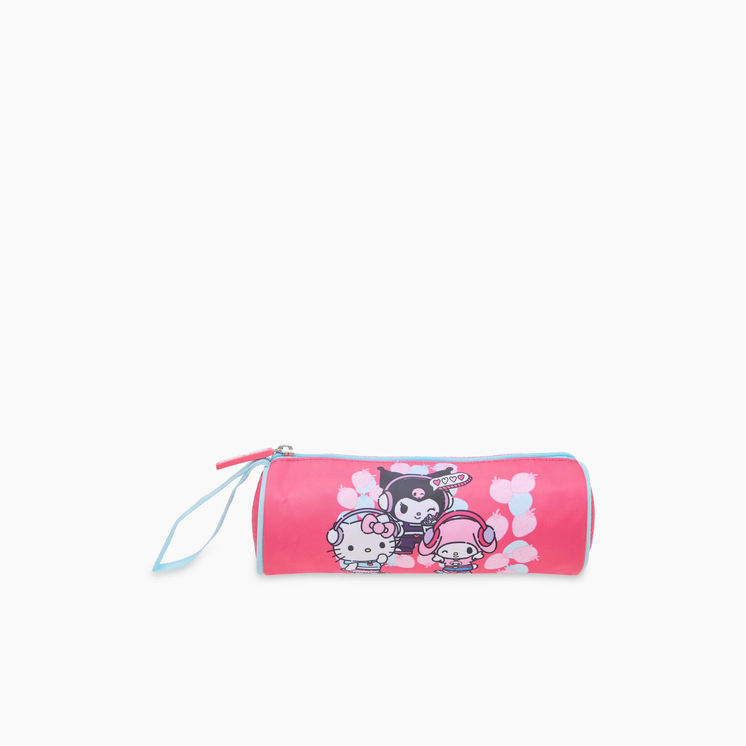 مقلمة بطبعات هالو كيتي وسحاب إغلاق-school-stationery-pencilcases-image-1