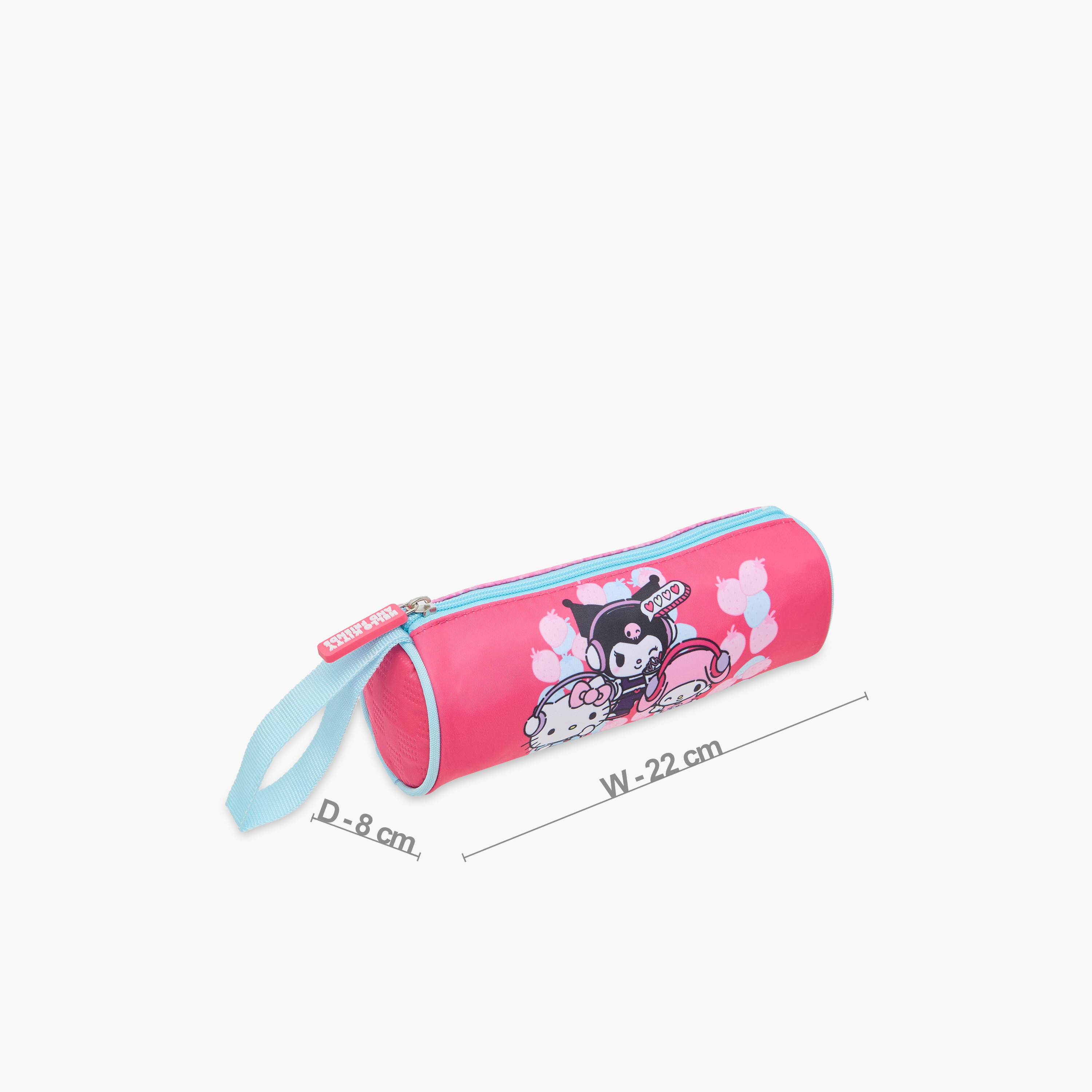 مقلمة بطبعات هالو كيتي وسحاب إغلاق-school-stationery-pencilcases-image-2