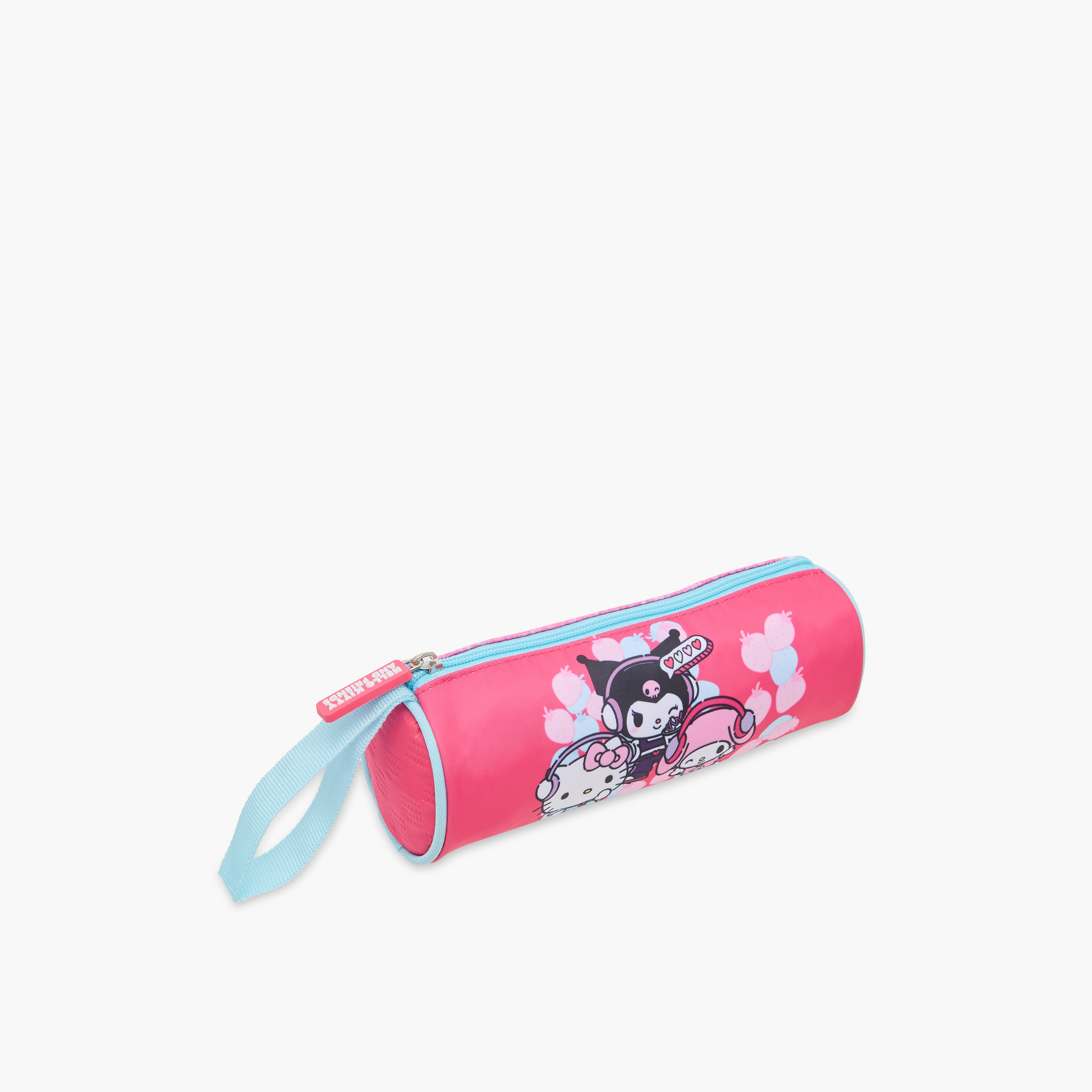 مقلمة بطبعات هالو كيتي وسحاب إغلاق-school-stationery-pencilcases-image-3
