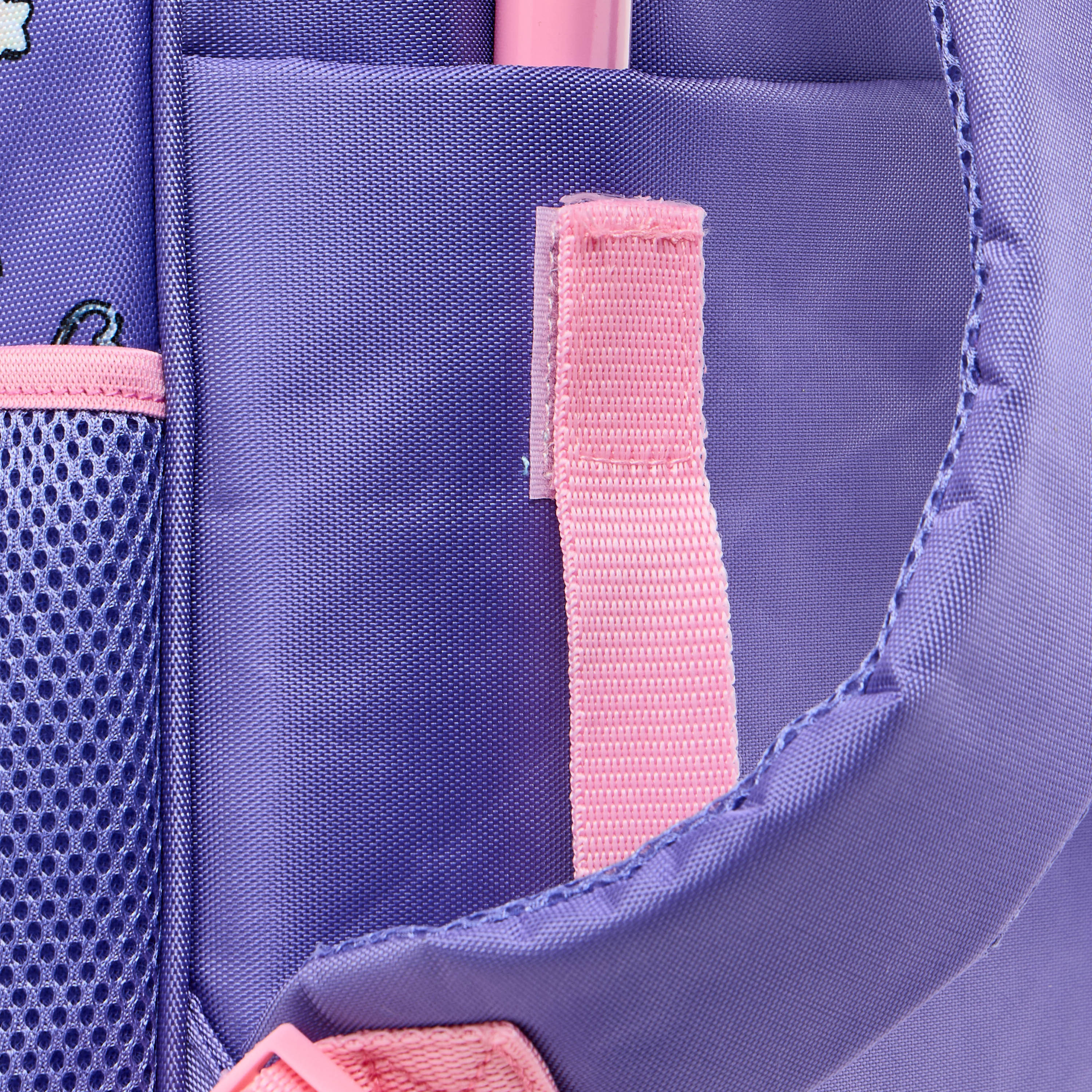 Kuromi Print Trolley Backpack with Retractable Handle - 16 inches-school-bagsandbackpacks-trolleybags-image-11