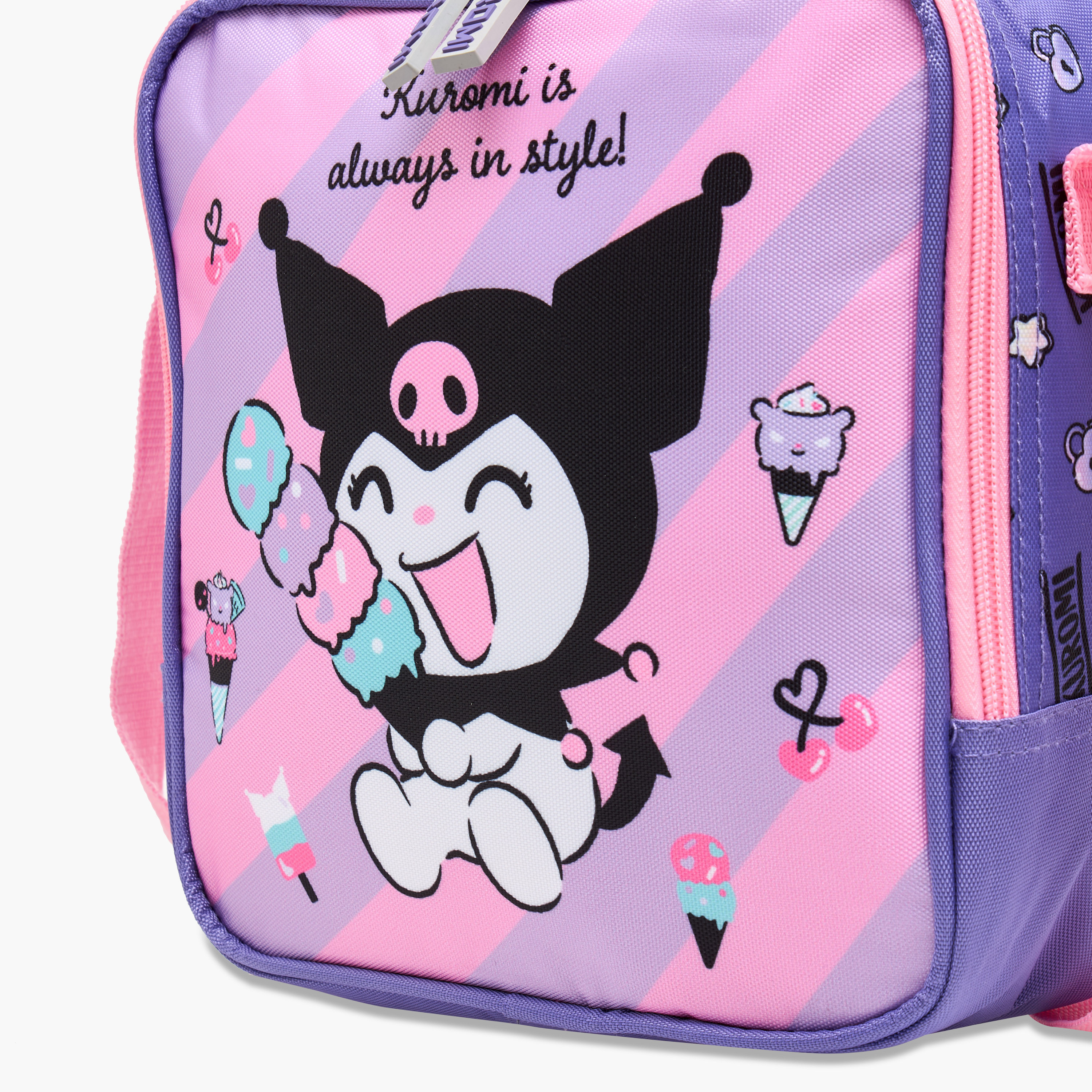 Kuromi Print Lunch Bag with Zip Closure-school-lunchessentials-lunchbags-image-5