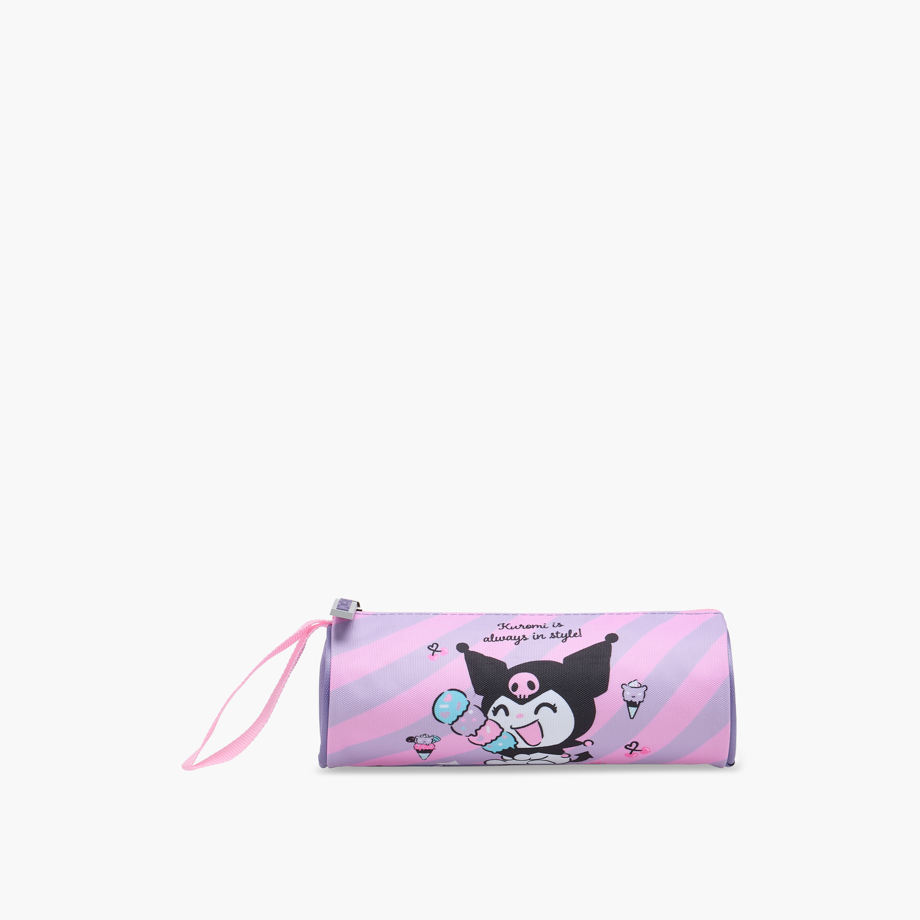 Kuromi Print Pencil Pouch with Zip Closure-school-stationery-pencilcases-image-1
