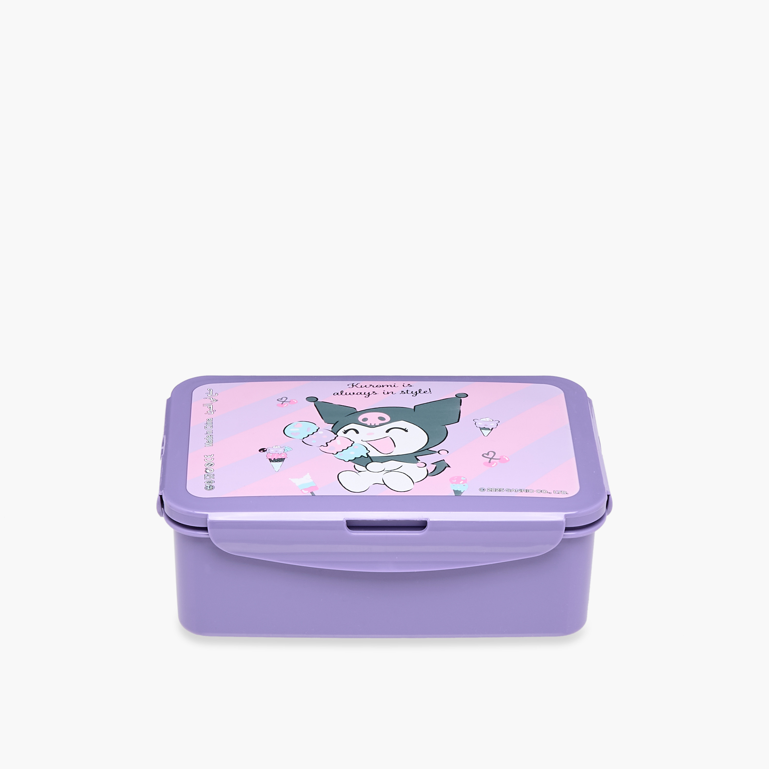 Kuromi Printed Sectioned Lunch Box-school-lunchessentials-lunchboxes-image-1