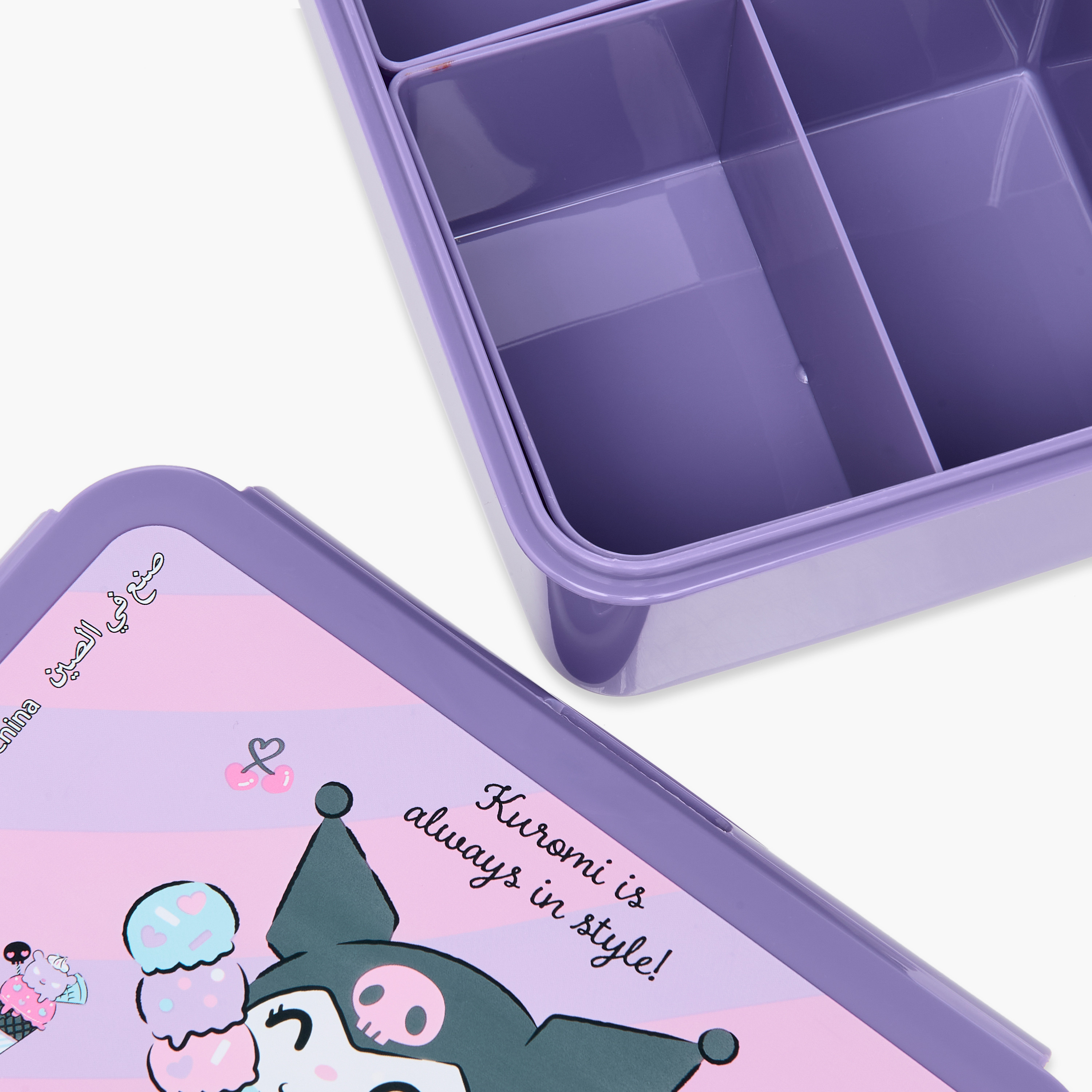 Kuromi Printed Sectioned Lunch Box-school-lunchessentials-lunchboxes-image-7