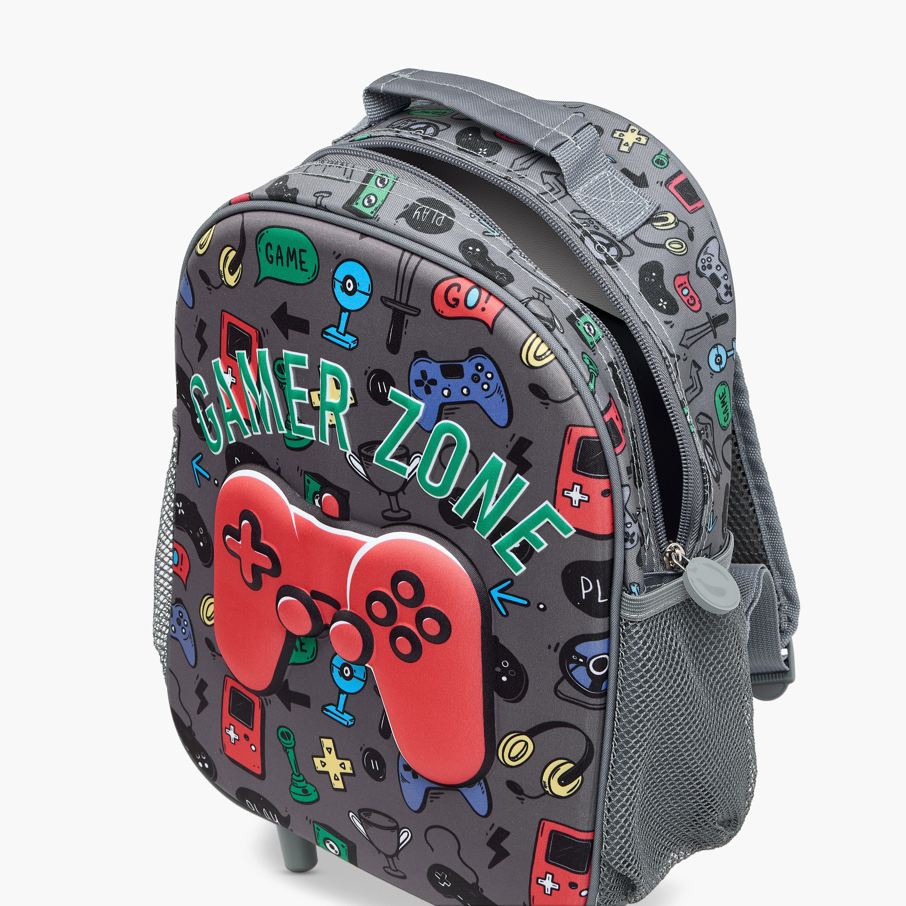 Juniors Gaming 3-Piece School Trolley Bag Set for Boys 2-5 Years with Lunch Bag and Pencil Pouch -school-bagsandbackpacks-trolleybags-image-16