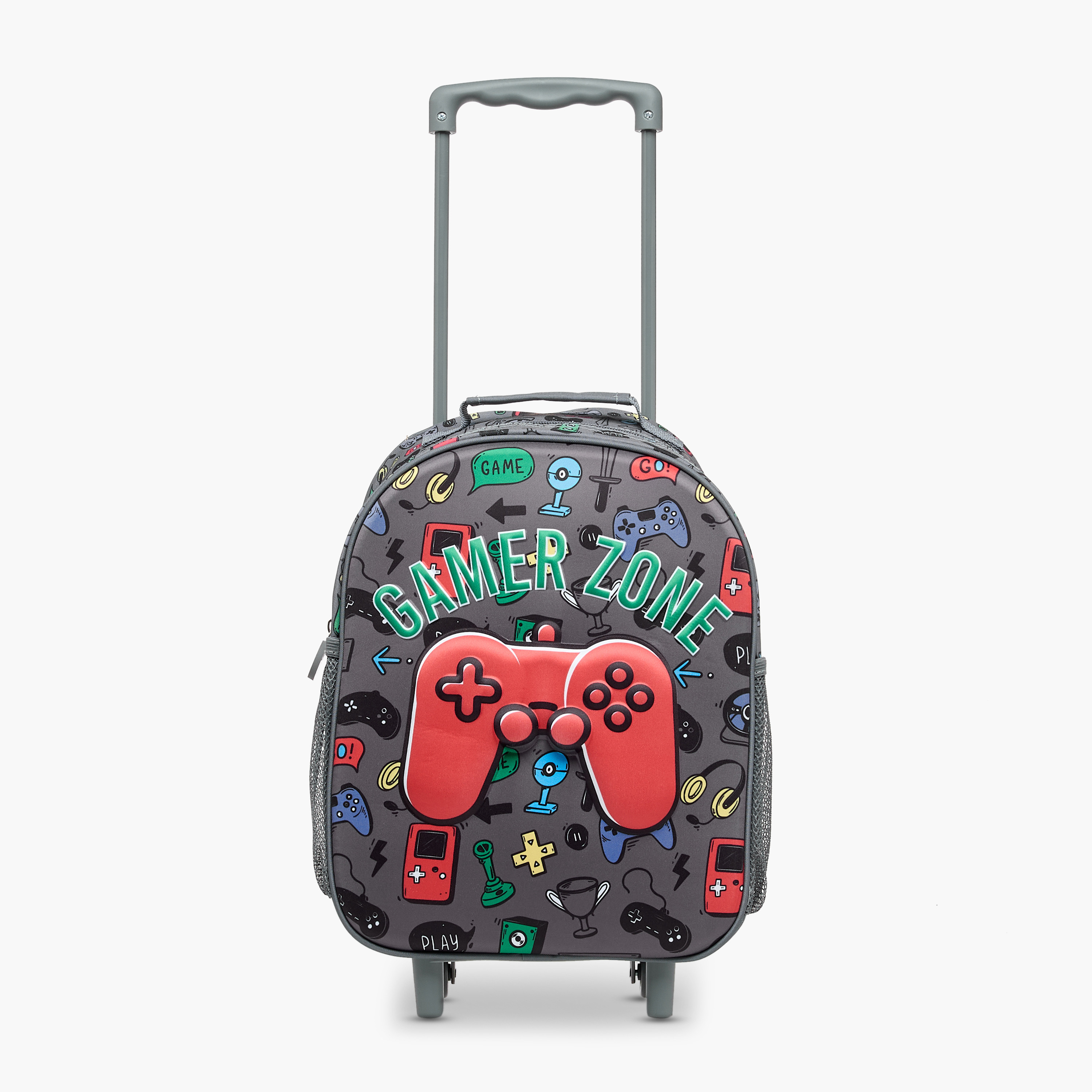 Juniors Gaming 3-Piece School Trolley Bag Set for Boys 2-5 Years with Lunch Bag and Pencil Pouch -school-bagsandbackpacks-trolleybags-image-4
