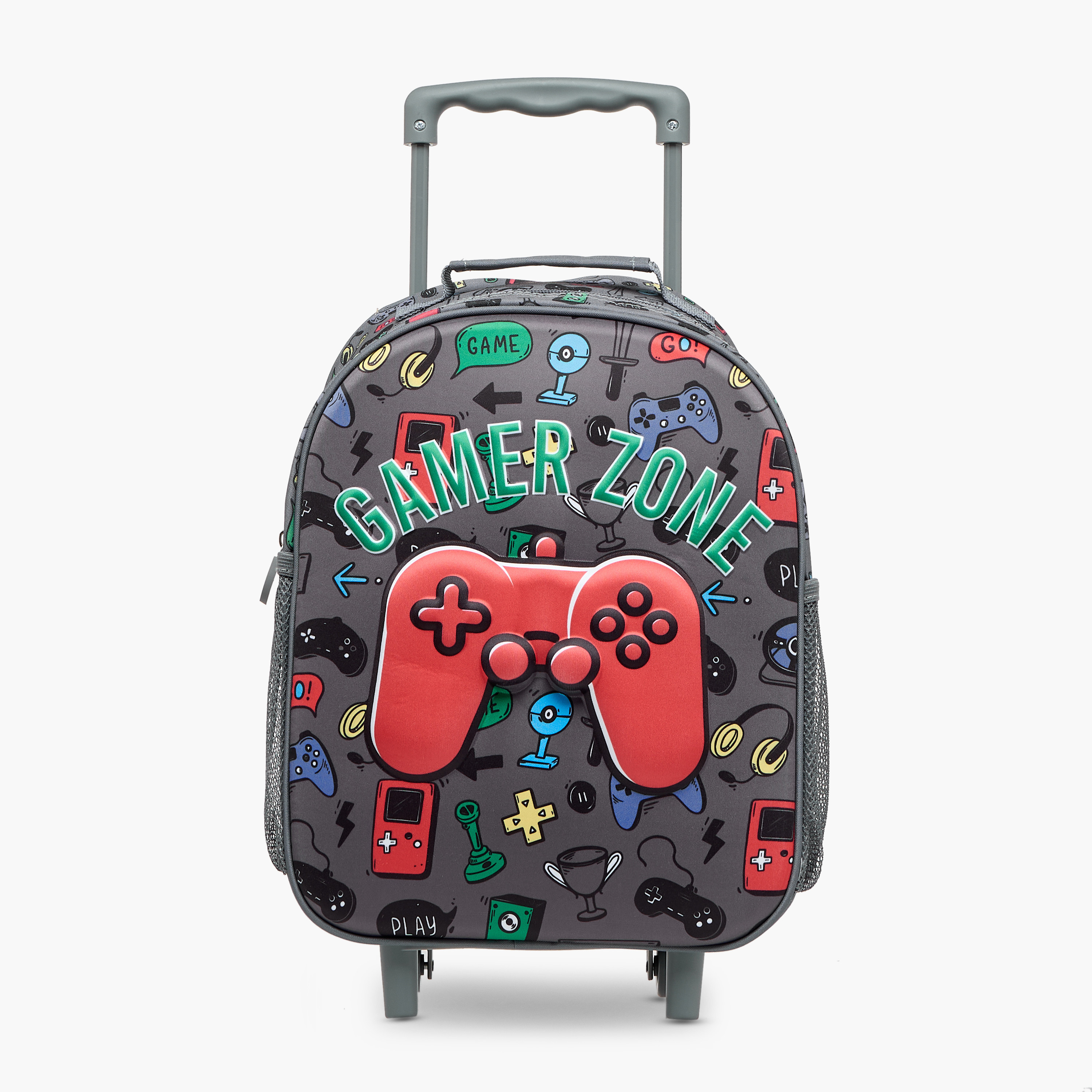 Juniors Gaming 3-Piece School Trolley Bag Set for Boys 2-5 Years with Lunch Bag and Pencil Pouch -school-bagsandbackpacks-trolleybags-image-6