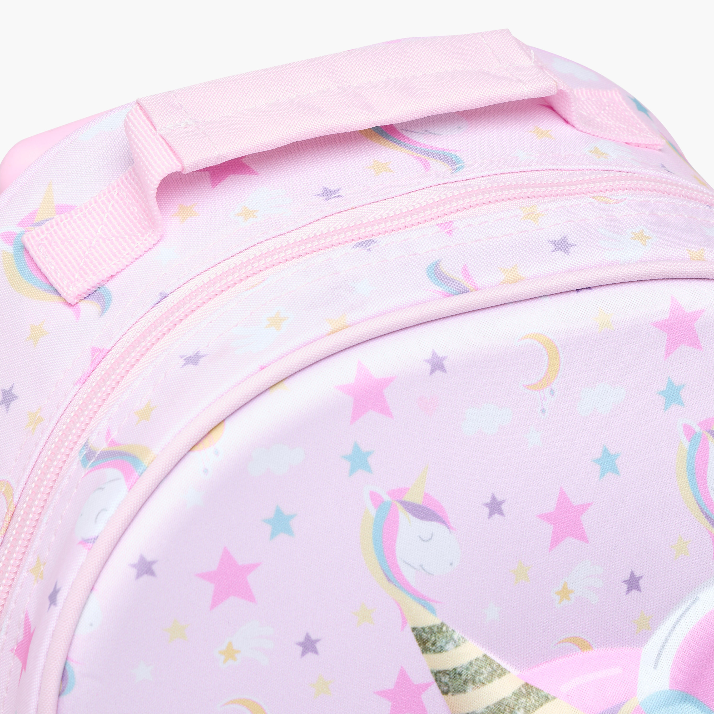 Juniors Unicorn 3-Piece School Trolley Bag Set for Girls 2-5 Years with Lunch Bag and Pencil Pouch -school-bagsandbackpacks-trolleybags-image-10