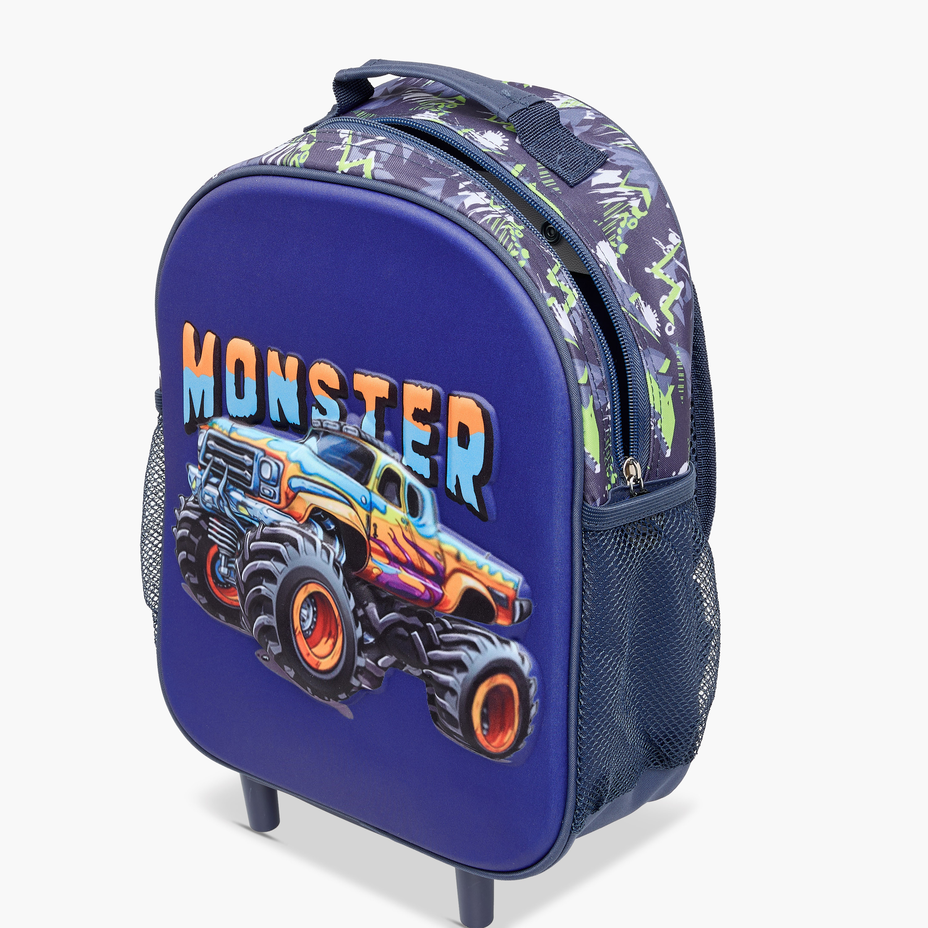 Juniors Vehicles 3-Piece School Trolley Bag Set for Boys 2-5 Years with Lunch Bag and Pencil Pouch -school-bagsandbackpacks-trolleybags-image-12