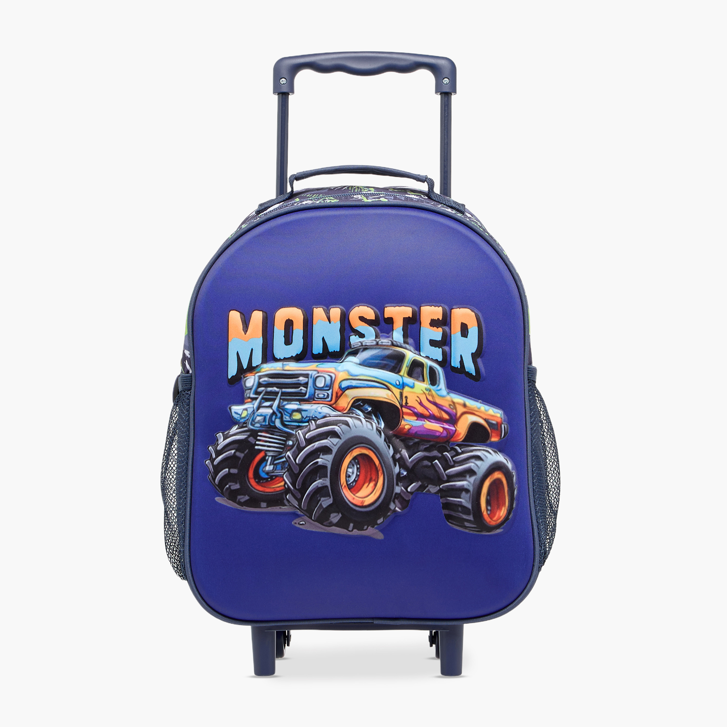 Juniors Vehicles 3-Piece School Trolley Bag Set for Boys 2-5 Years with Lunch Bag and Pencil Pouch -school-bagsandbackpacks-trolleybags-image-2