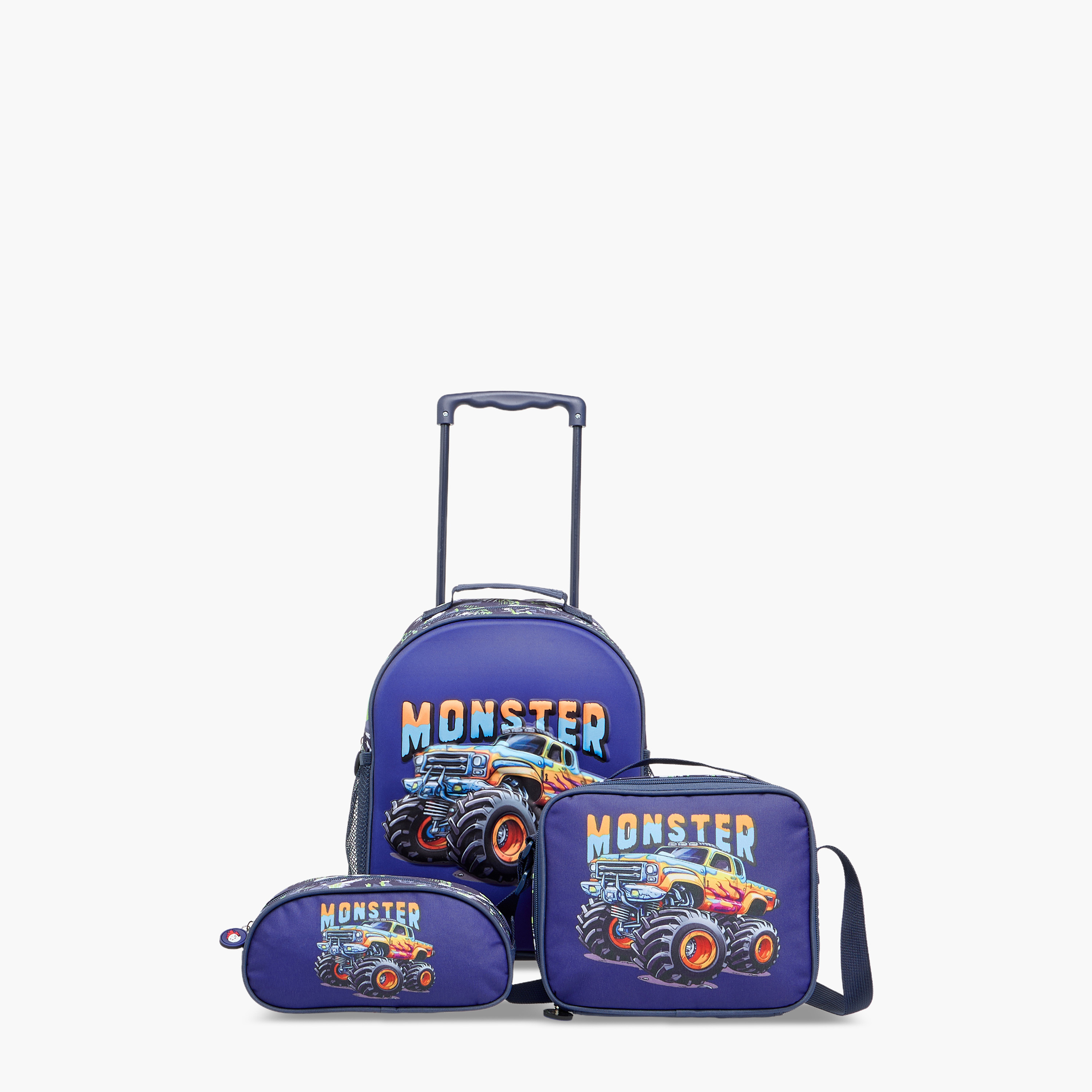 Juniors Vehicles 3-Piece School Trolley Bag Set for Boys 2-5 Years with Lunch Bag and Pencil Pouch -school-bagsandbackpacks-trolleybags-image-21