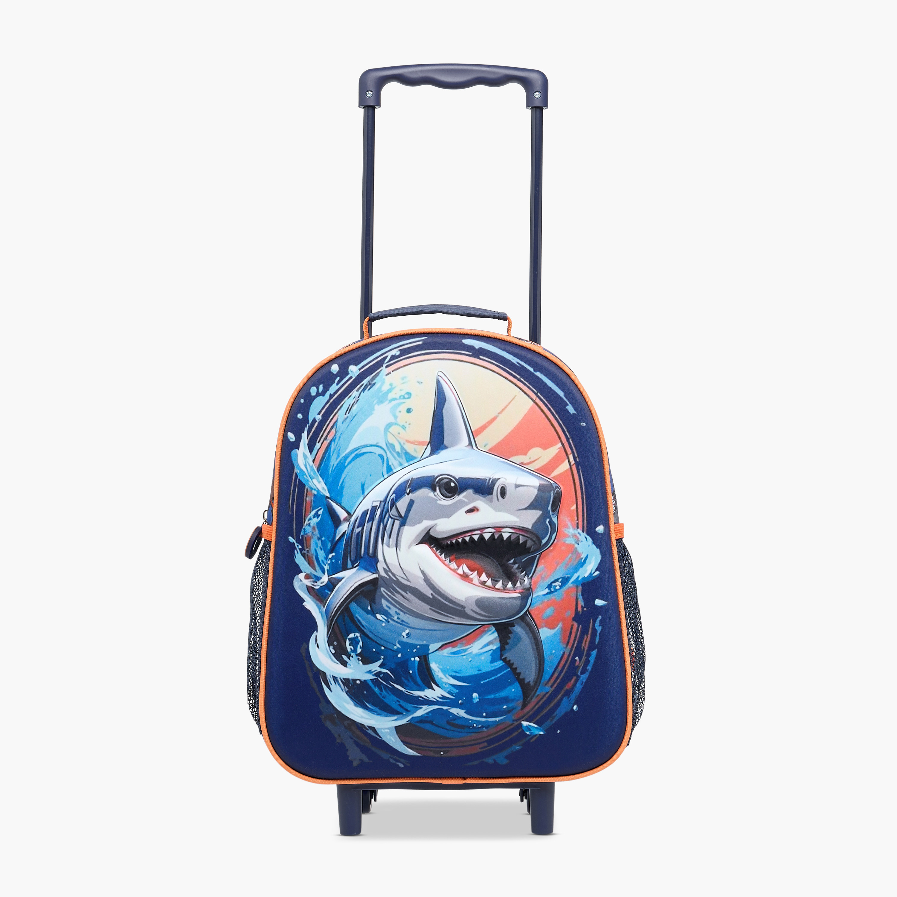 Juniors Shark 3-Piece School Trolley Bag Set for Boys 2-5 Years with Lunch Bag and Pencil Pouch -school-bagsandbackpacks-trolleybags-image-4