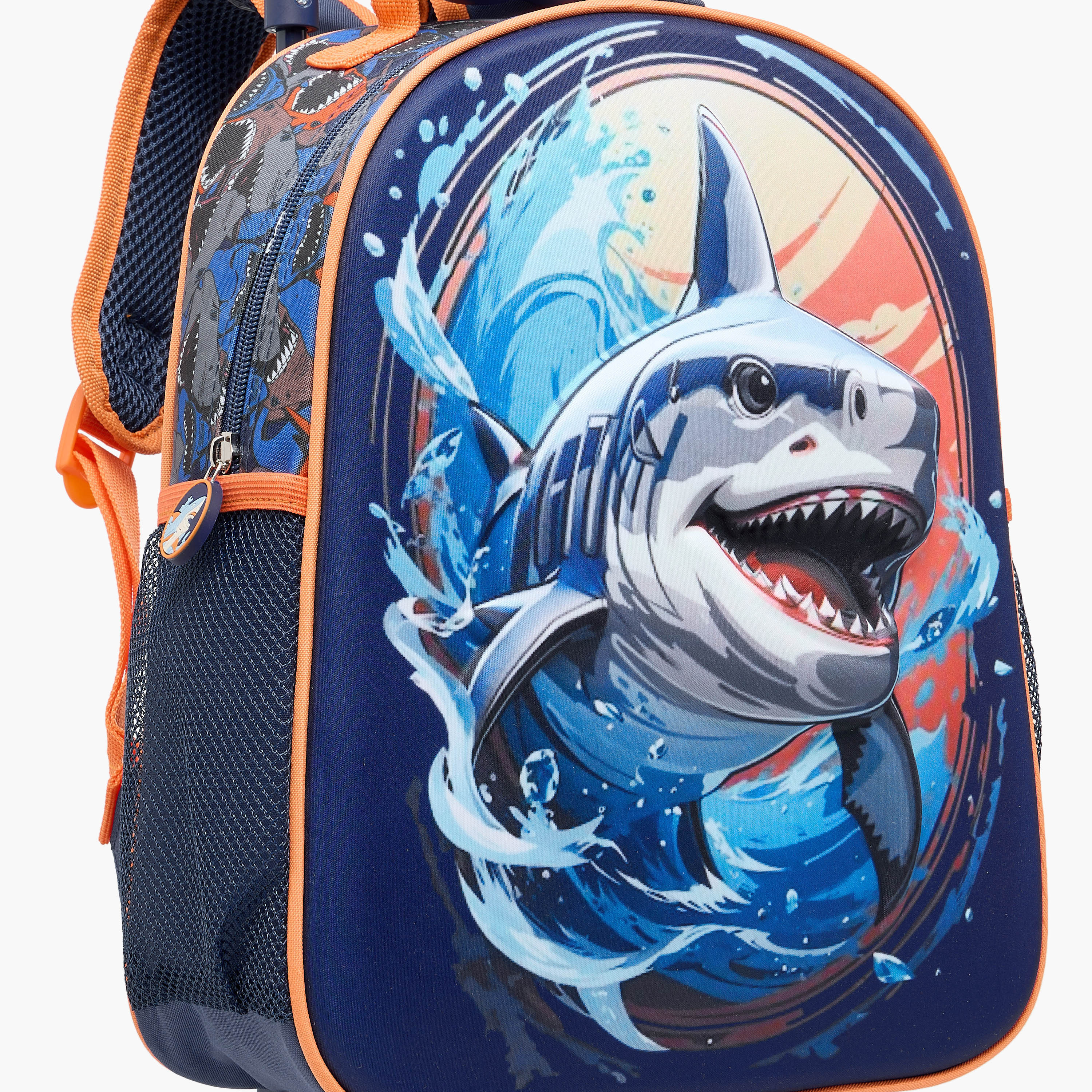 Juniors Shark 3-Piece School Trolley Bag Set for Boys 2-5 Years with Lunch Bag and Pencil Pouch -school-bagsandbackpacks-trolleybags-image-9