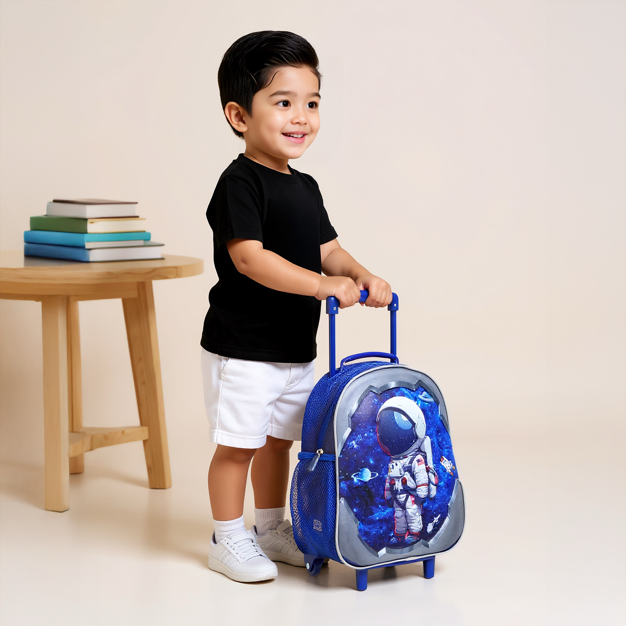 Juniors Space 3-Piece School Trolley Bag Set for Boys 2-5 Years with Lunch Bag and Pencil Pouch -school-bagsandbackpacks-trolleybags-image-2