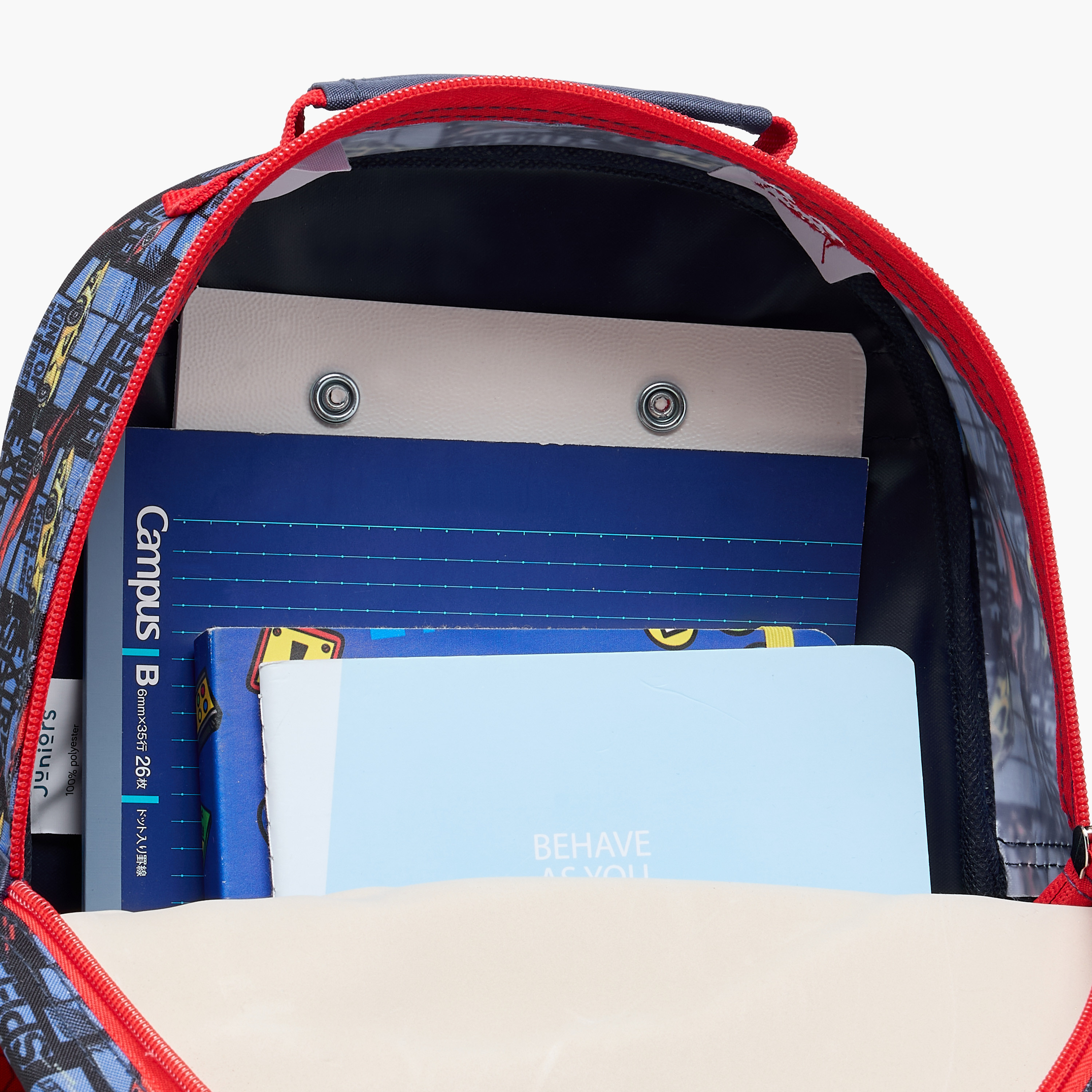 Juniors Cars 3-Piece School Trolley Bag Set for Boys 2-5 Years with Lunch Bag and Pencil Pouch -school-bagsandbackpacks-trolleybags-image-16