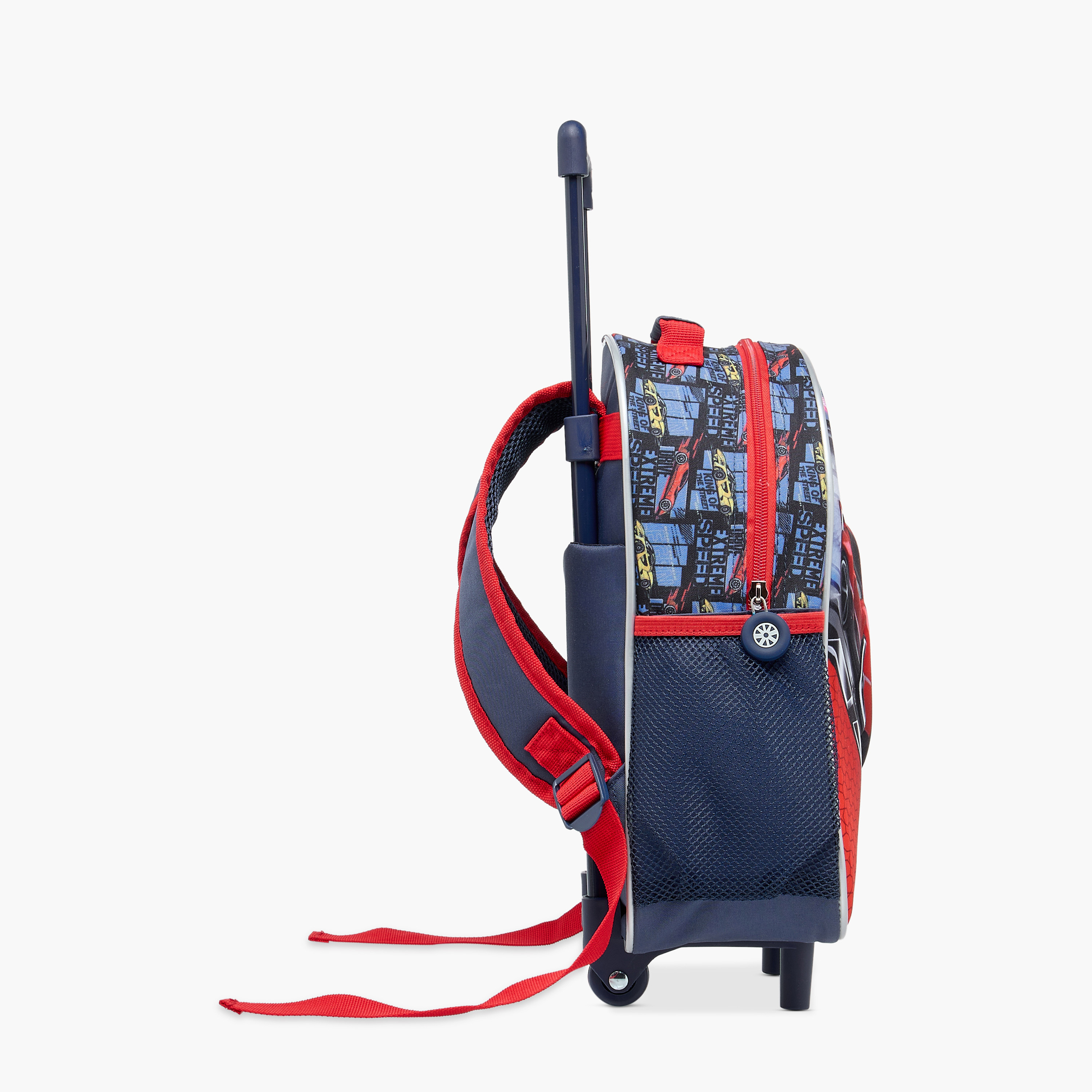 Juniors Cars 3-Piece School Trolley Bag Set for Boys 2-5 Years with Lunch Bag and Pencil Pouch -school-bagsandbackpacks-trolleybags-image-8