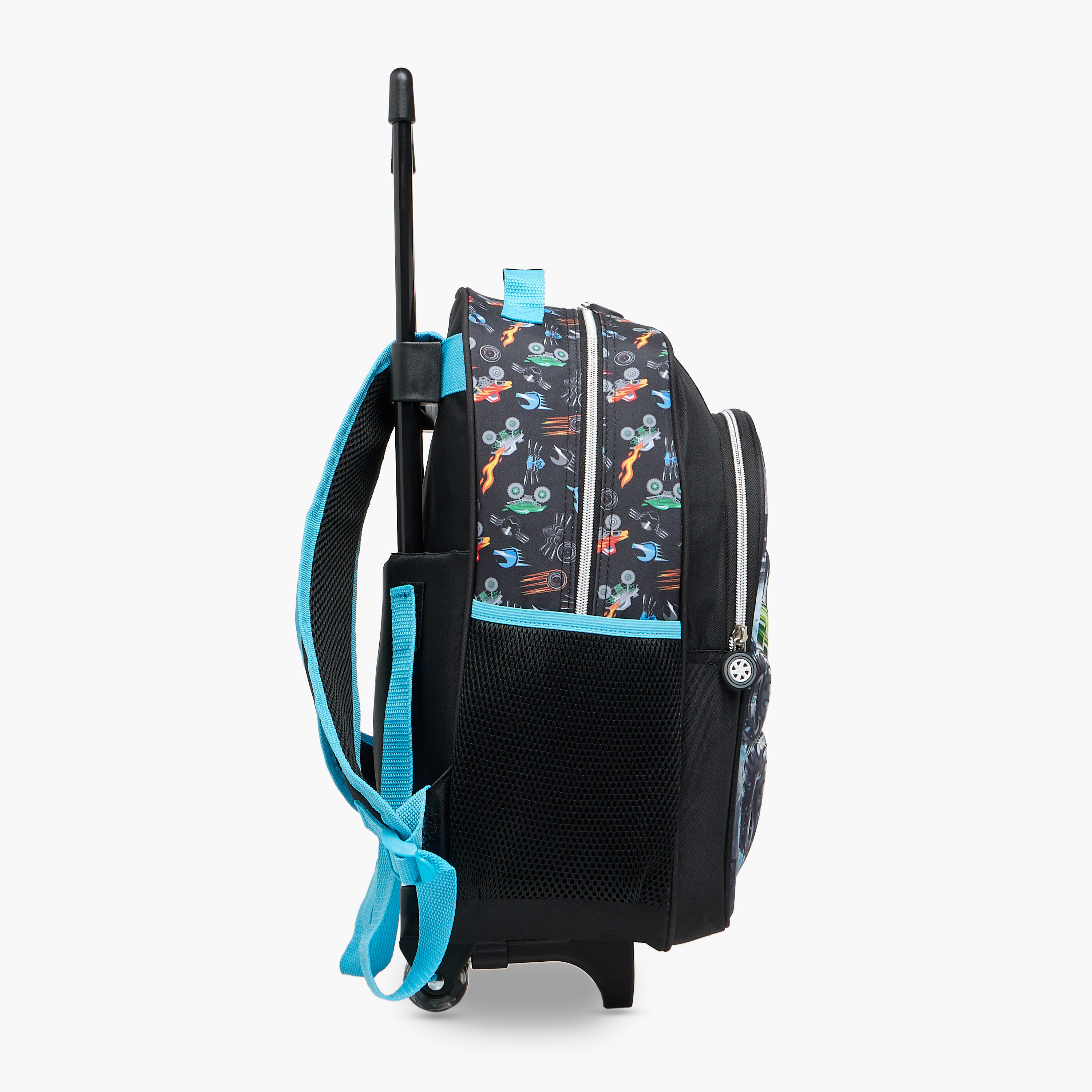 Juniors Vehicles 3-Piece School Trolley Bag Set for Boys 5-8 Years with Lunch Bag and Pencil Pouch -school-bagsandbackpacks-trolleybags-image-4