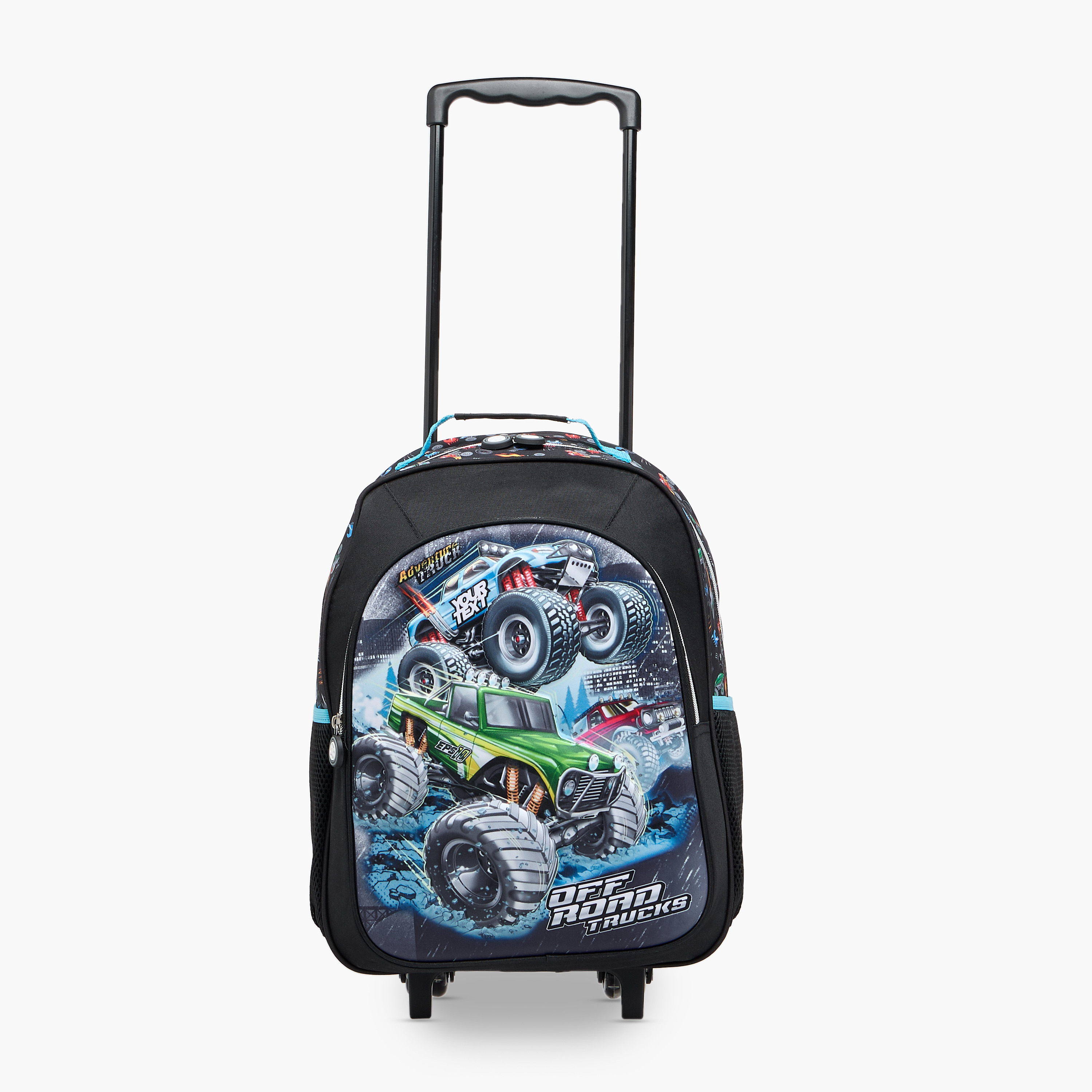 Juniors Vehicles 3-Piece School Trolley Bag Set for Boys 5-8 Years with Lunch Bag and Pencil Pouch -school-bagsandbackpacks-trolleybags-image-8